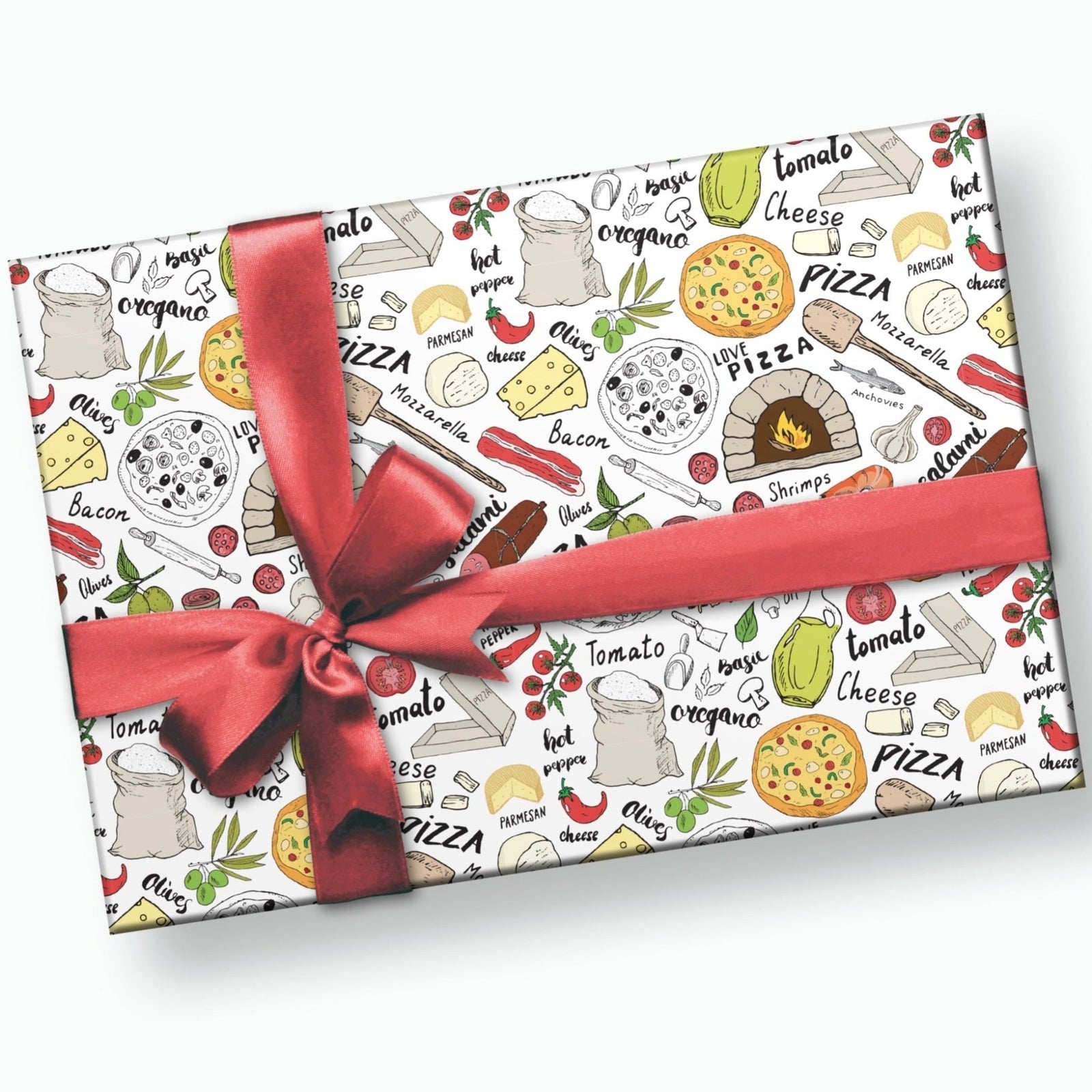 Pizza Gift Wrap - Stesha Party