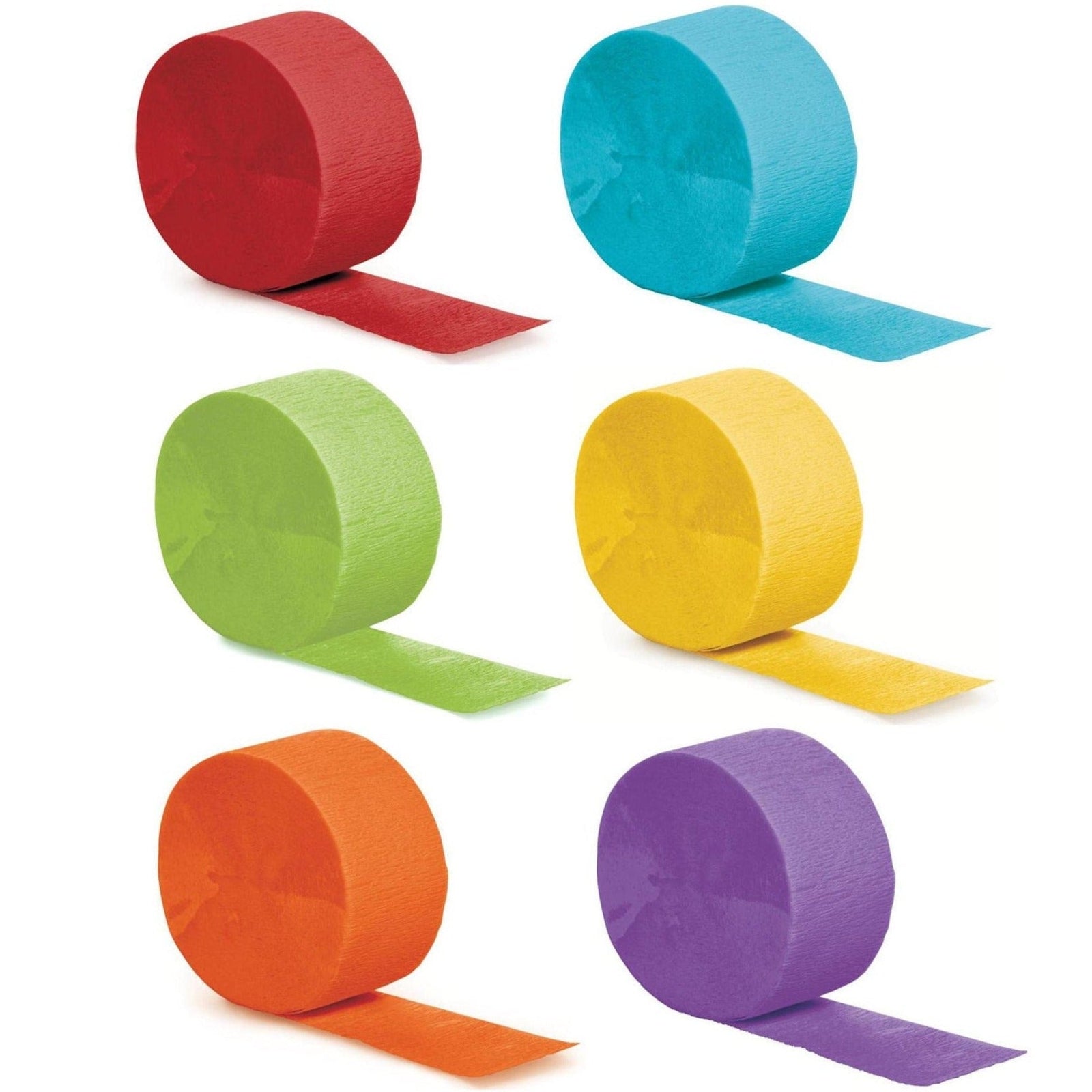 Rainbow Party Assorted Color Streamers - Stesha Party