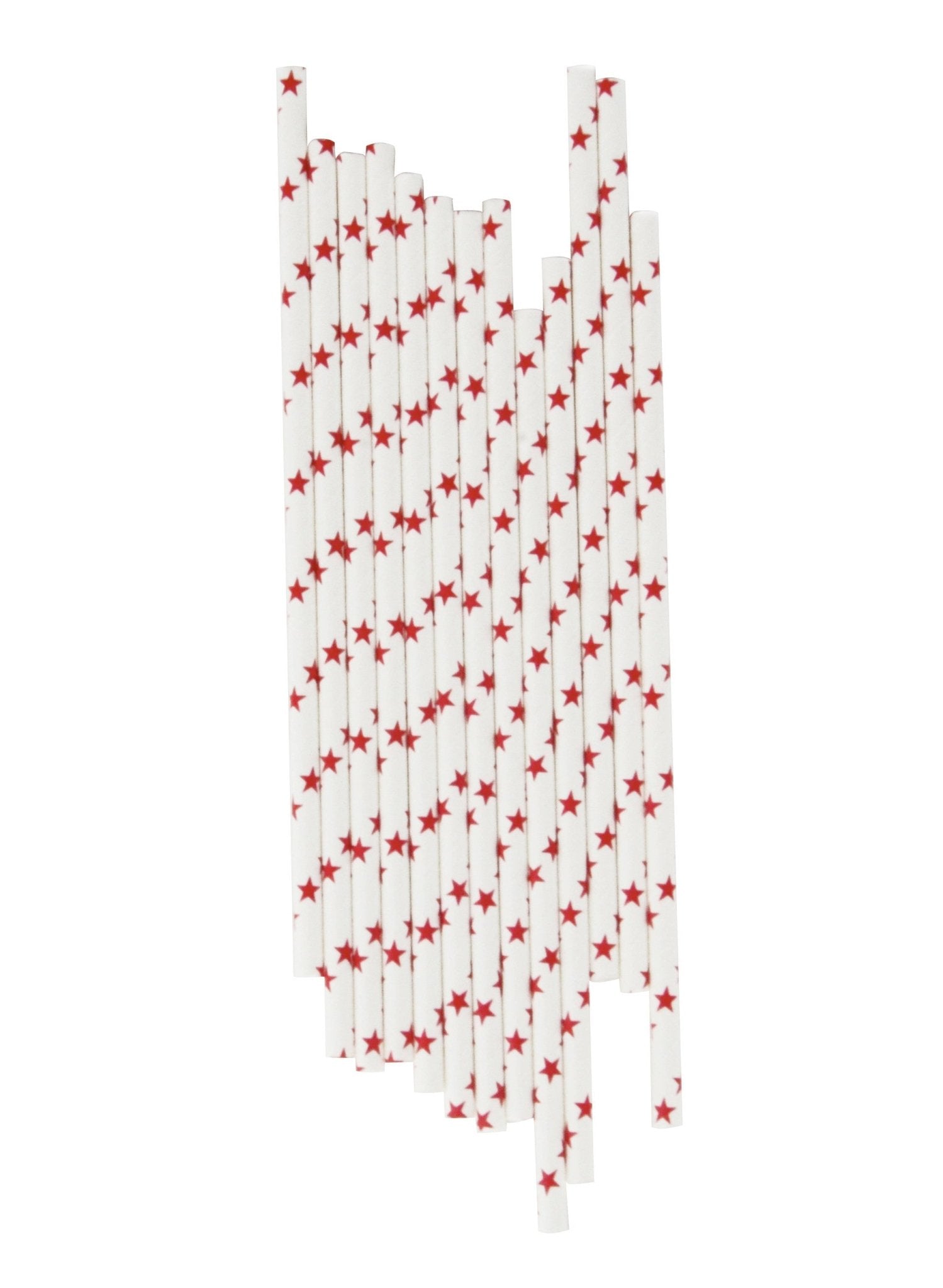 Red Star Paper Straws - Stesha Party