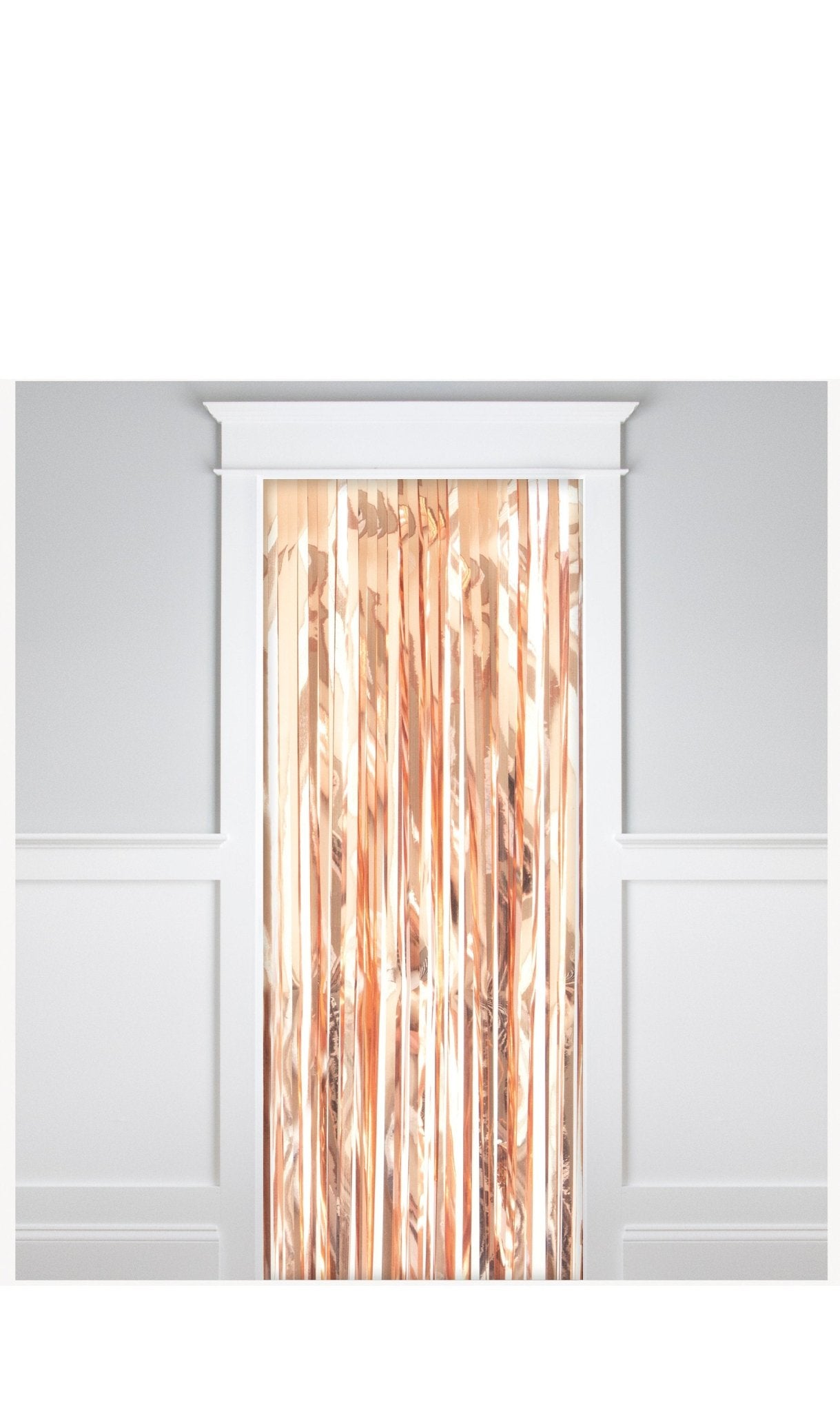 Rose Gold Party Foil Fringe Curtain Decoration - Stesha Party