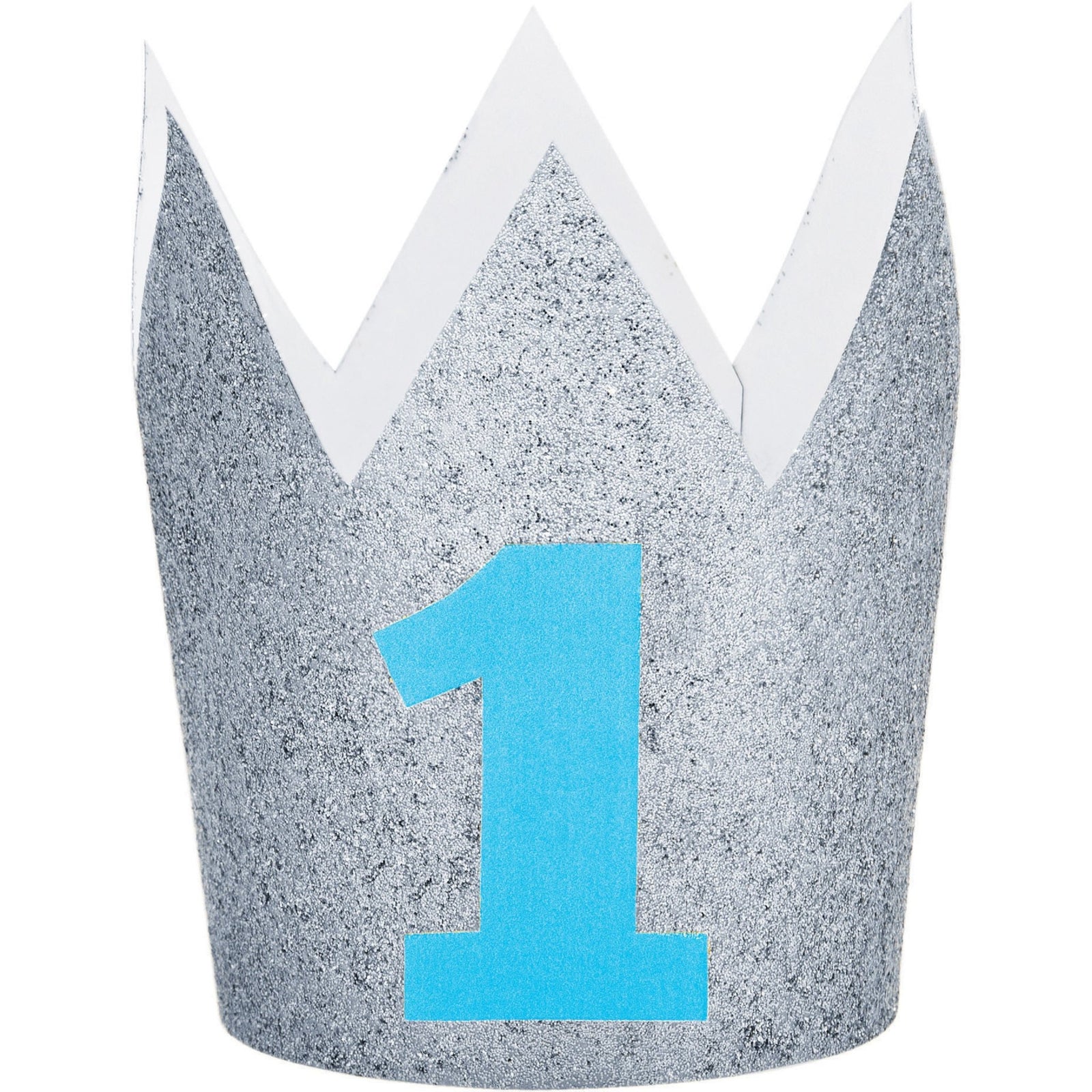 Silver & Blue Number "1" Birthday Crown - Stesha Party