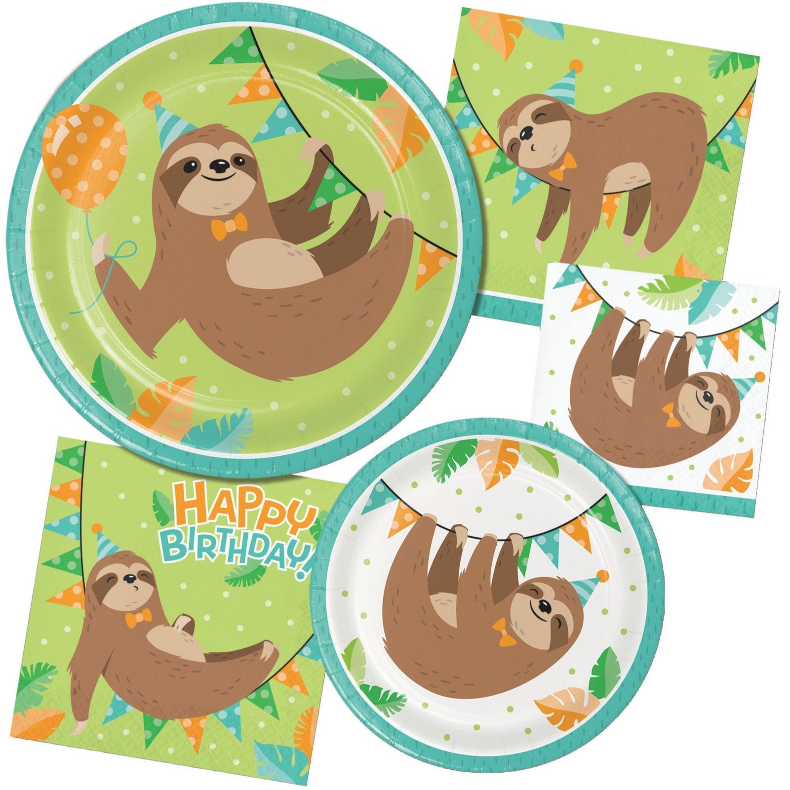 Sloth Party Favor Bags - Stesha Party