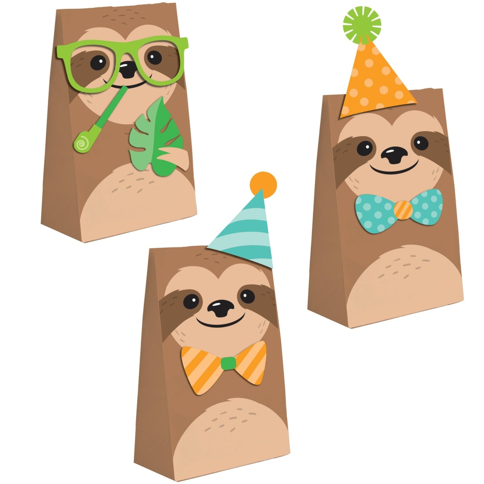 Sloth Party Favor Bags - Stesha Party