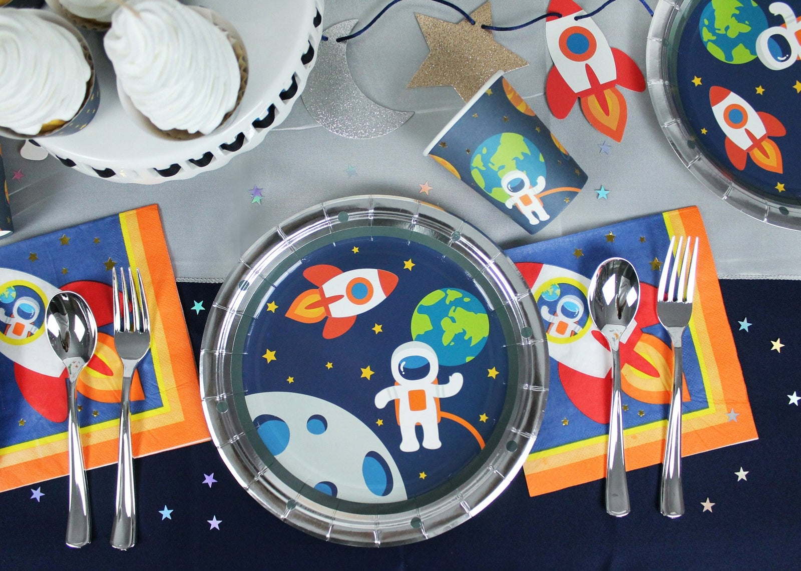 Space Adventure Paper Cups - Stesha Party