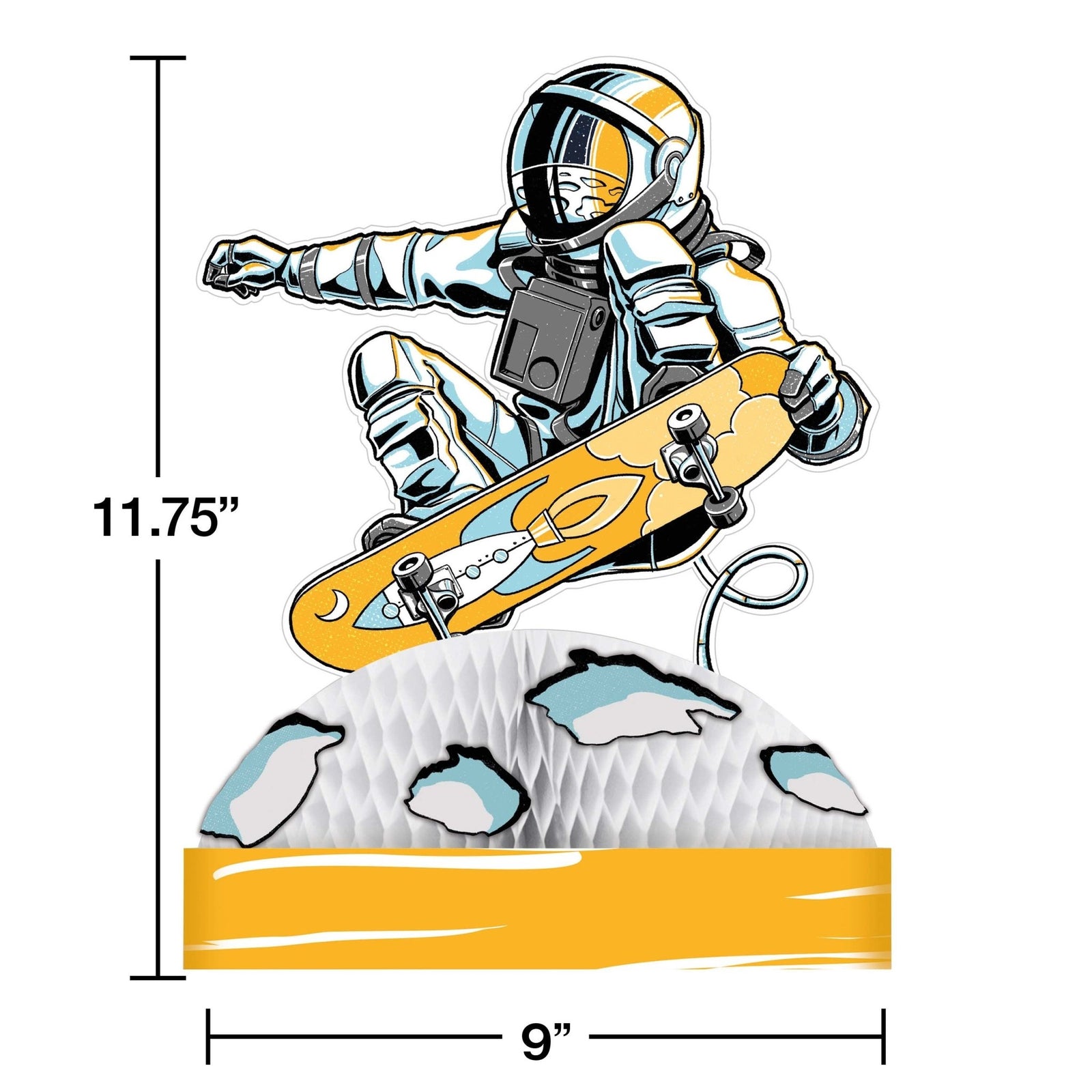 Space Skater Astronaut Centerpiece - Stesha Party