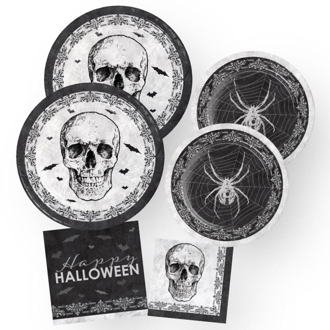 Spider & Skull Halloween Party Pack - Stesha Party
