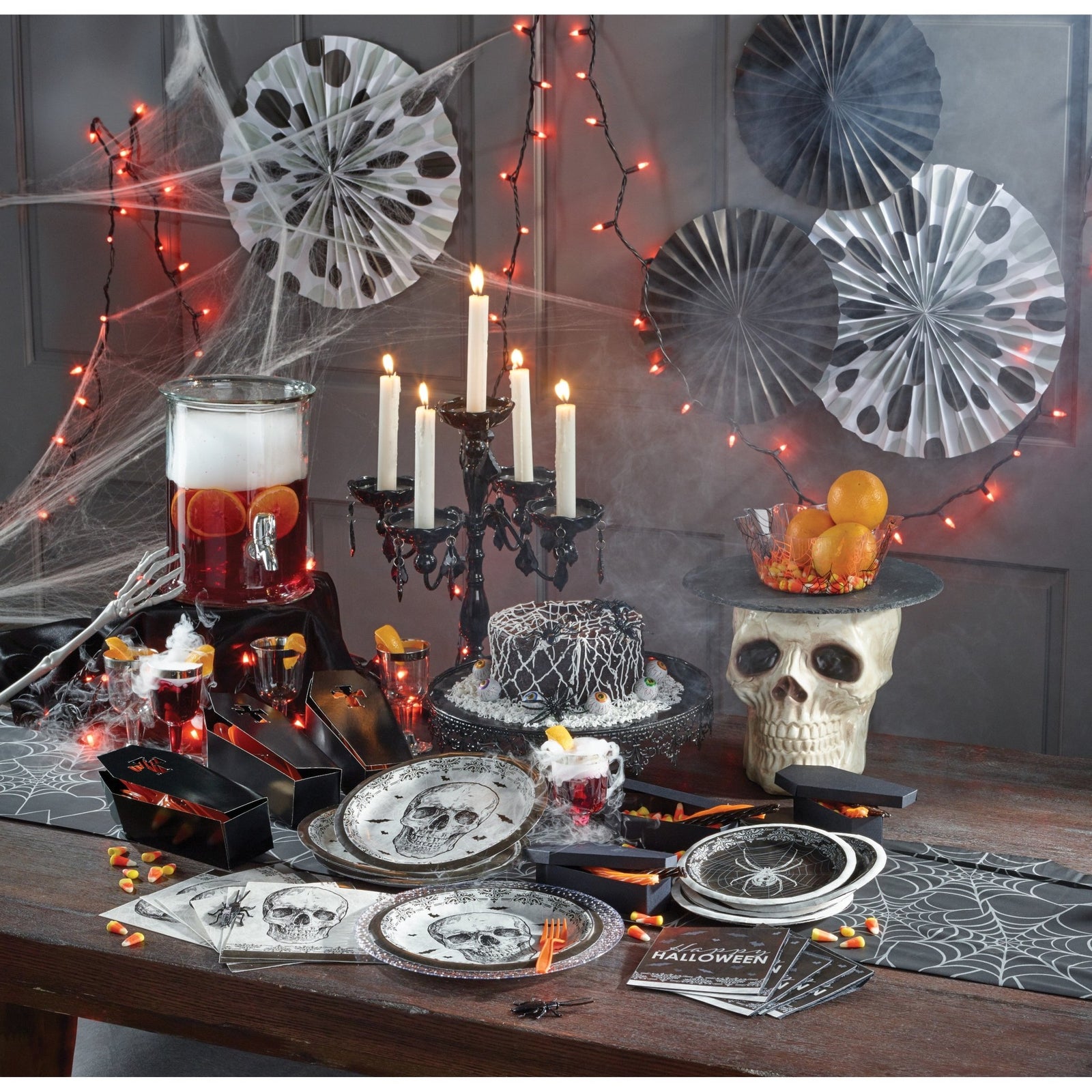 Spider & Skull Halloween Party Pack - Stesha Party