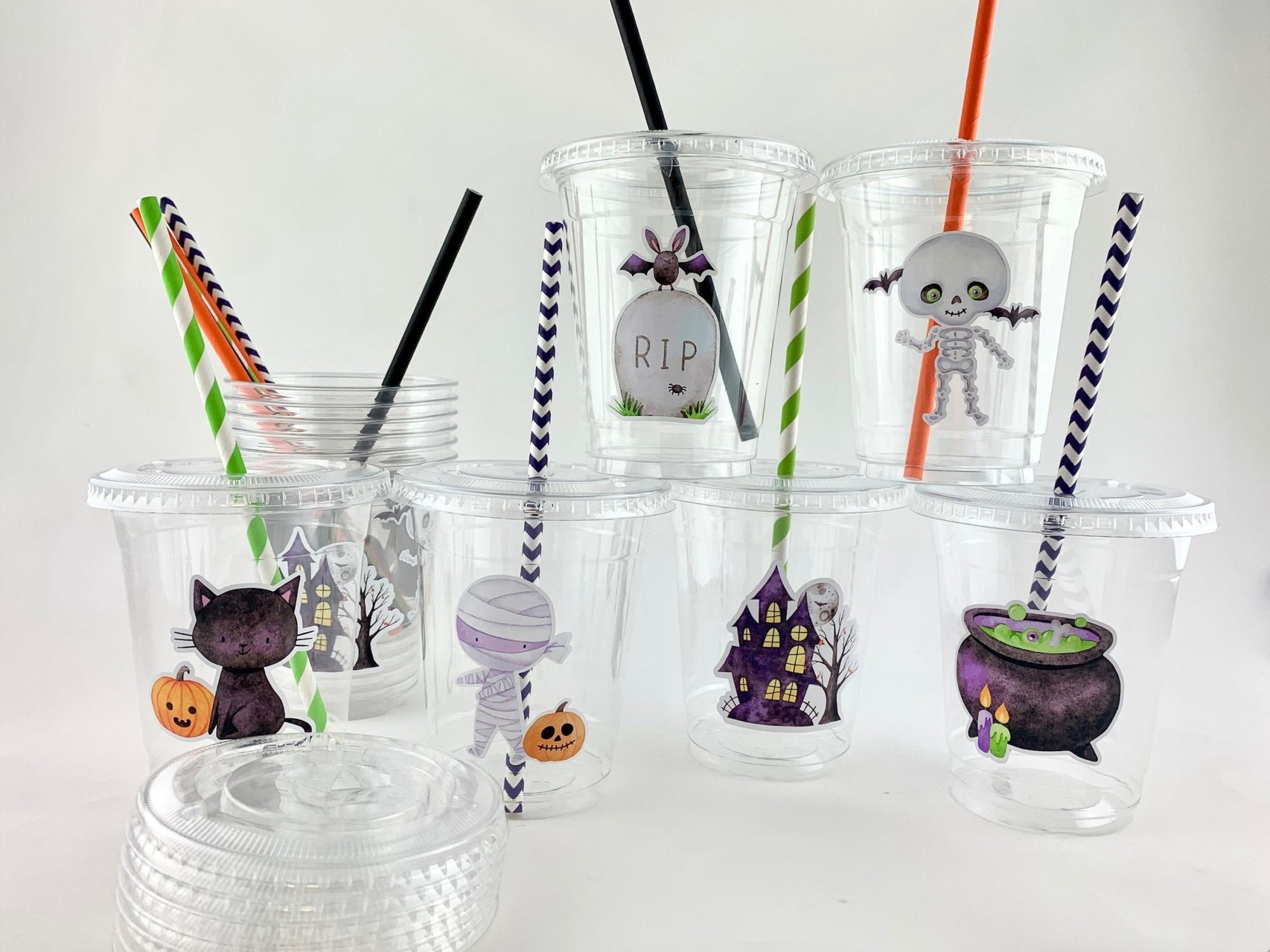 Spooky Halloween Party Cups 12ct - Stesha Party