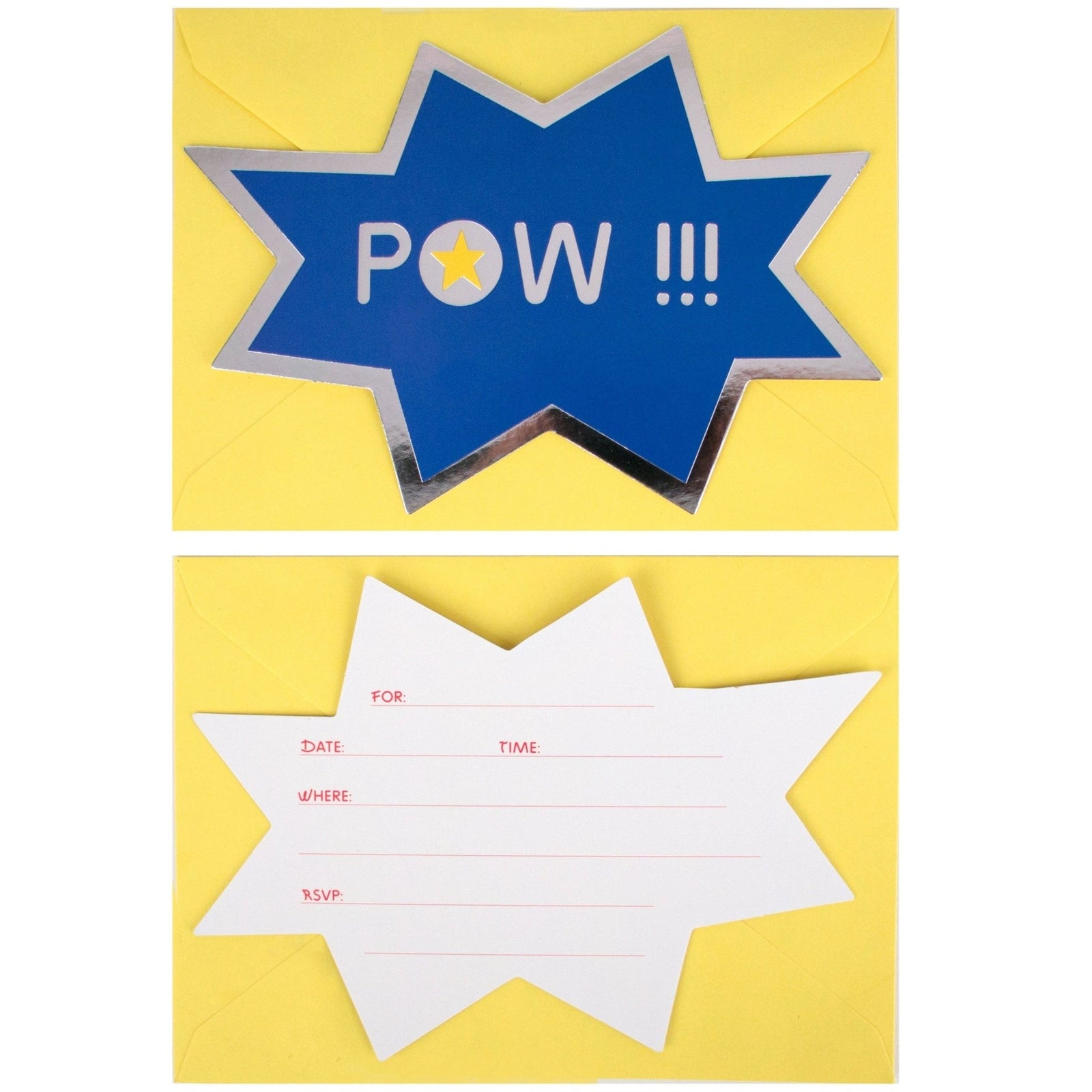 Superhero Party Invitations - Stesha Party