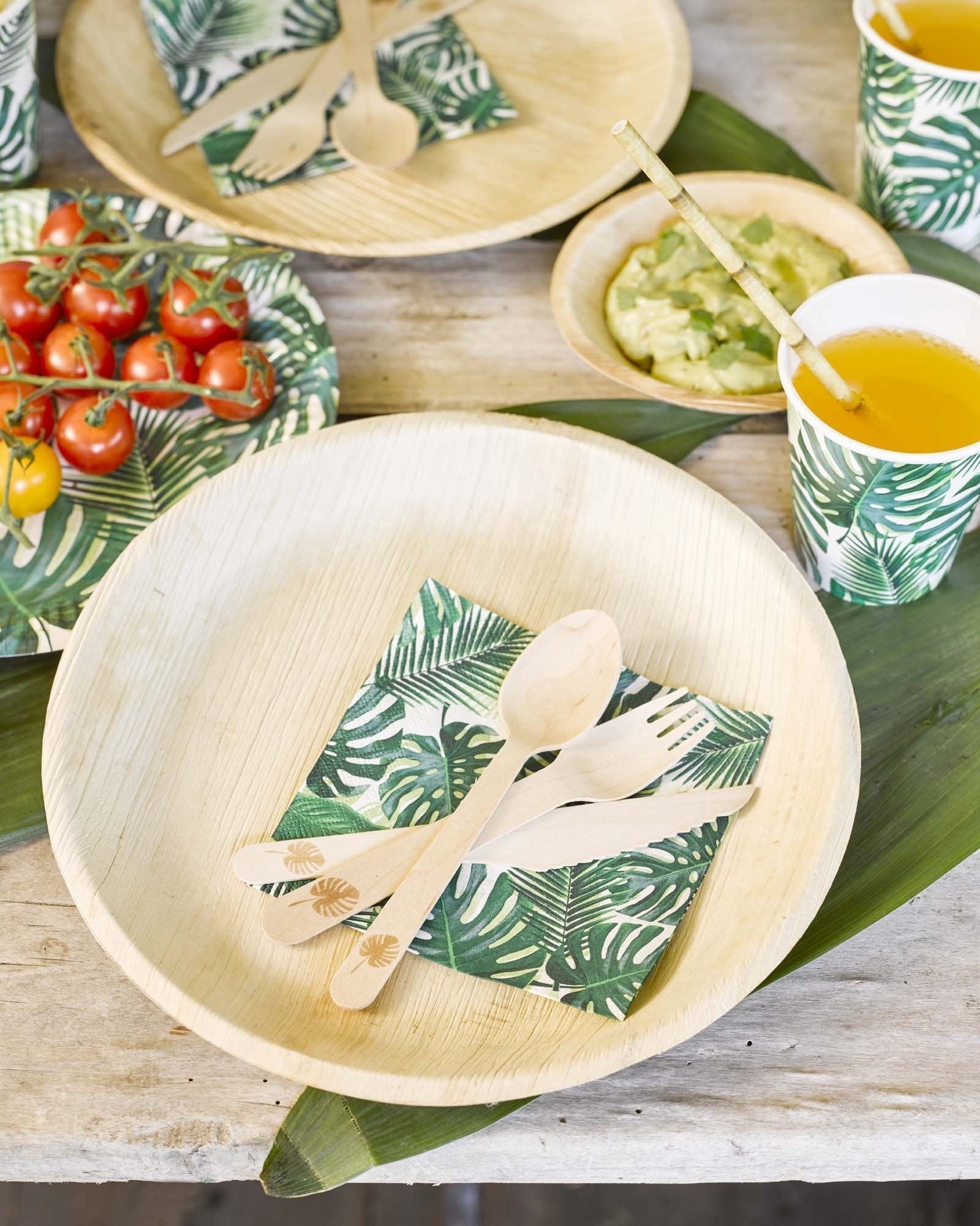 Tropical Wooden Cutlery - Stesha Party