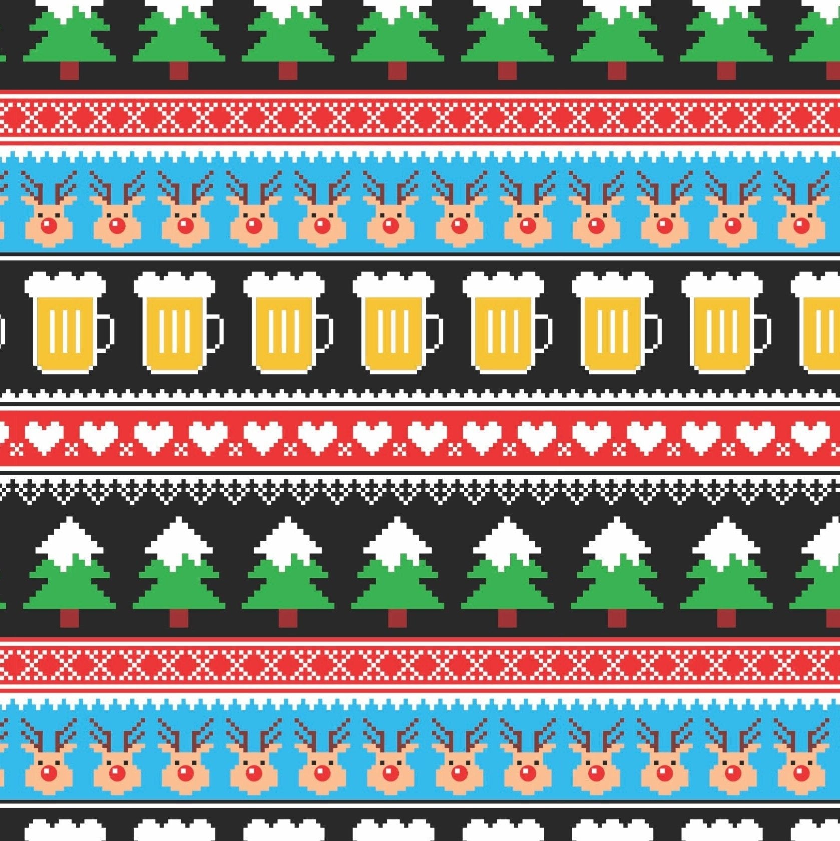Ugly Sweater Christmas Gift Wrap - Stesha Party