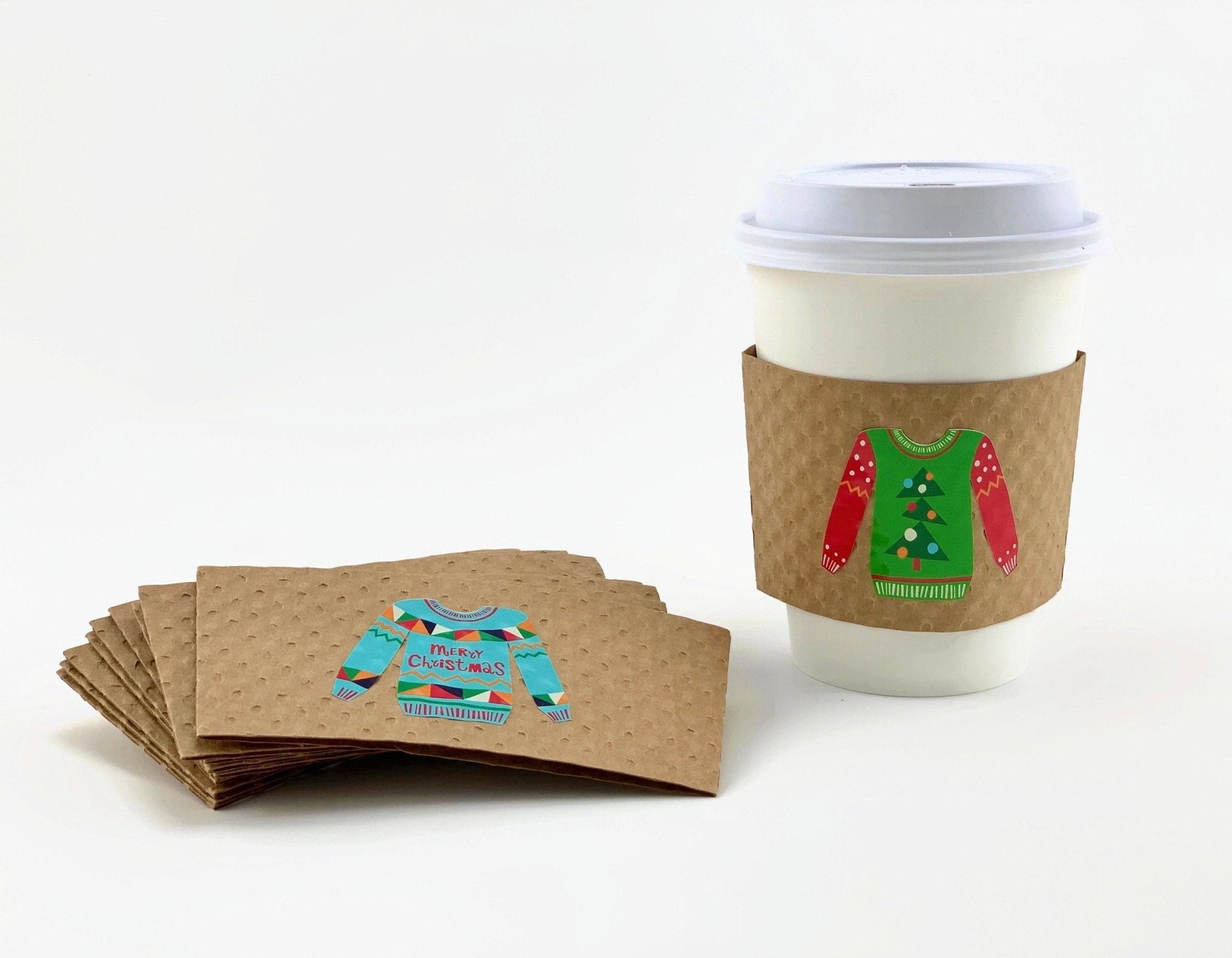 Ugly Sweater Coffee Sleeves - Stesha Party