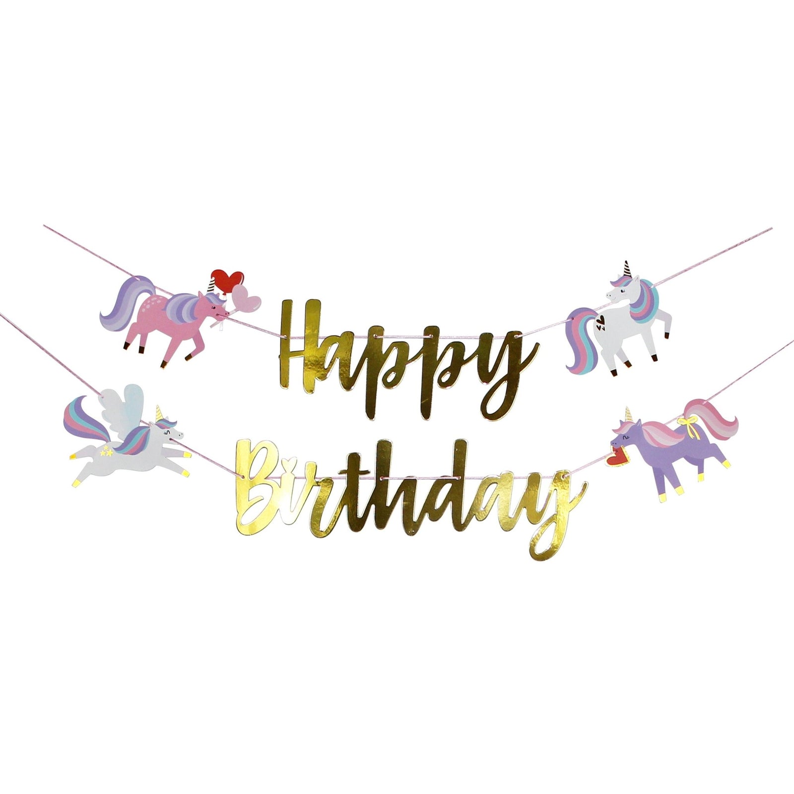 Unicorn Birthday Banner - Stesha Party