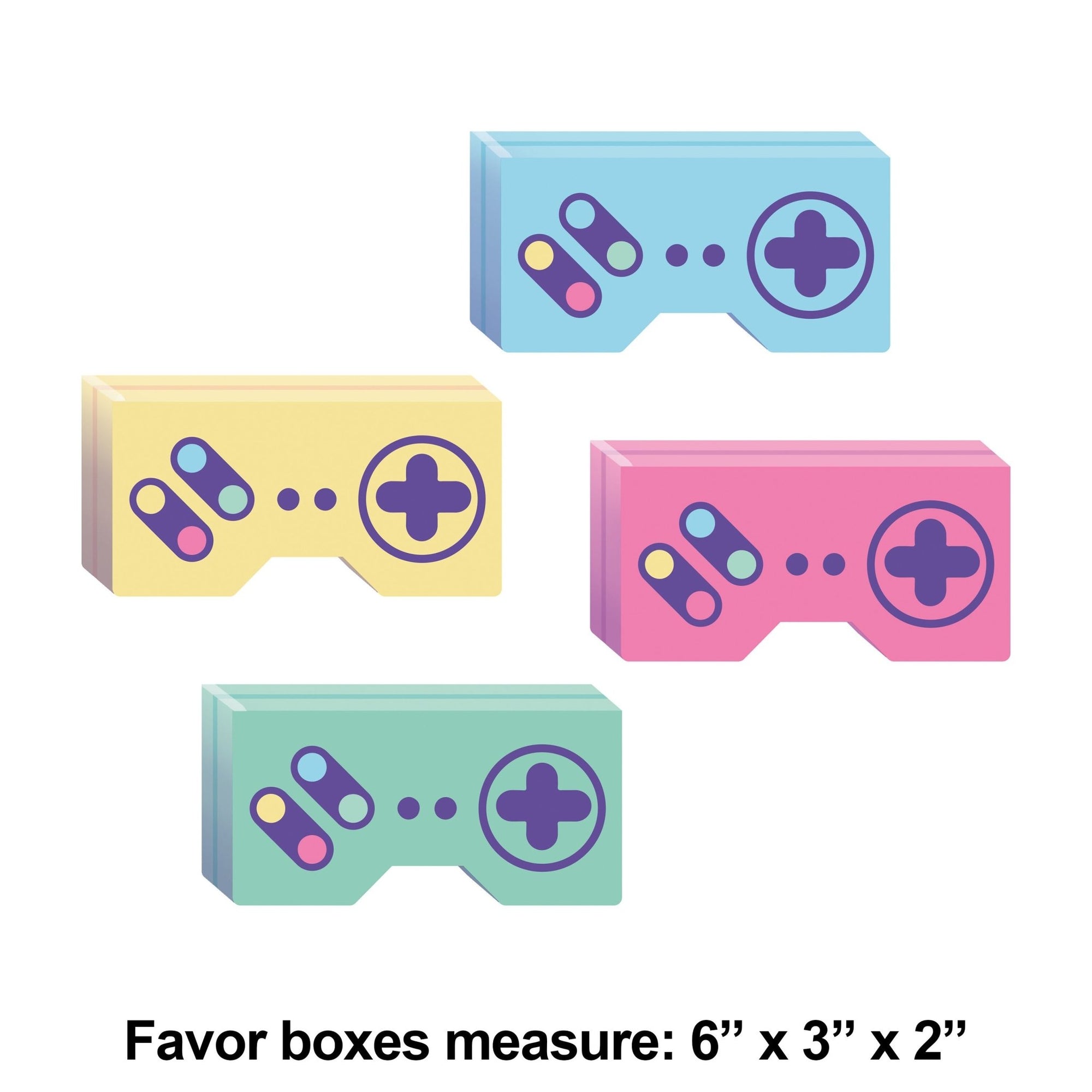 Video Gamer Party Favor Boxes - Stesha Party