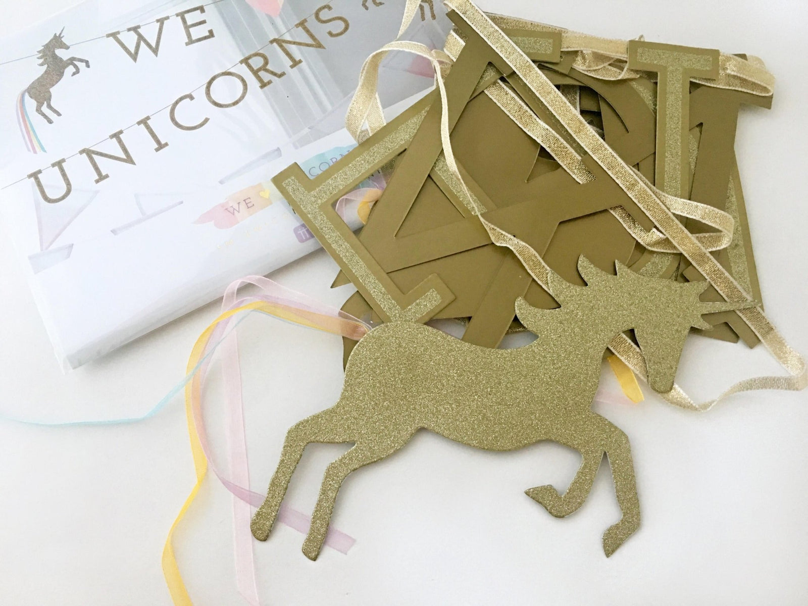 "We Love Unicorns" Banner - Stesha Party