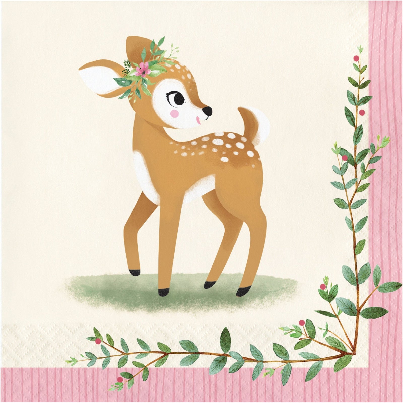 Woodland Deer Party Luncheon Napkins - Stesha Party