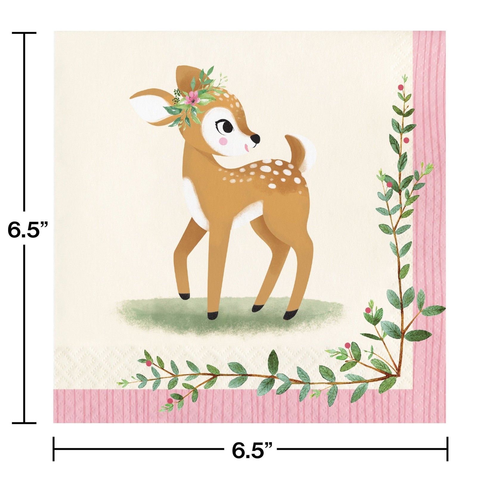 Woodland Deer Party Luncheon Napkins - Stesha Party