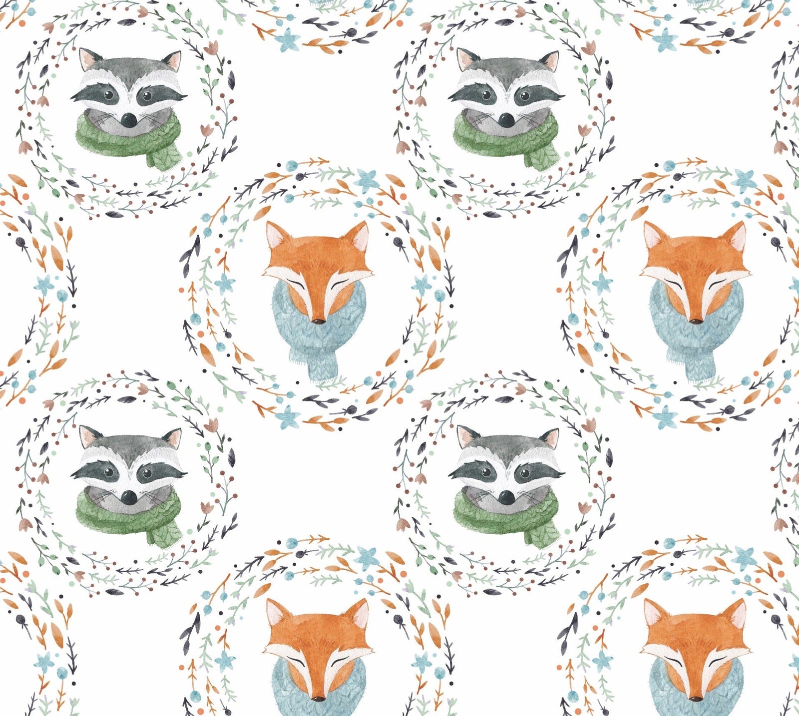 Woodland Wreath Wrapping Paper - Stesha Party