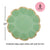 10" Sage Green Scalloped Paper Dinner Plates - Stesha Party