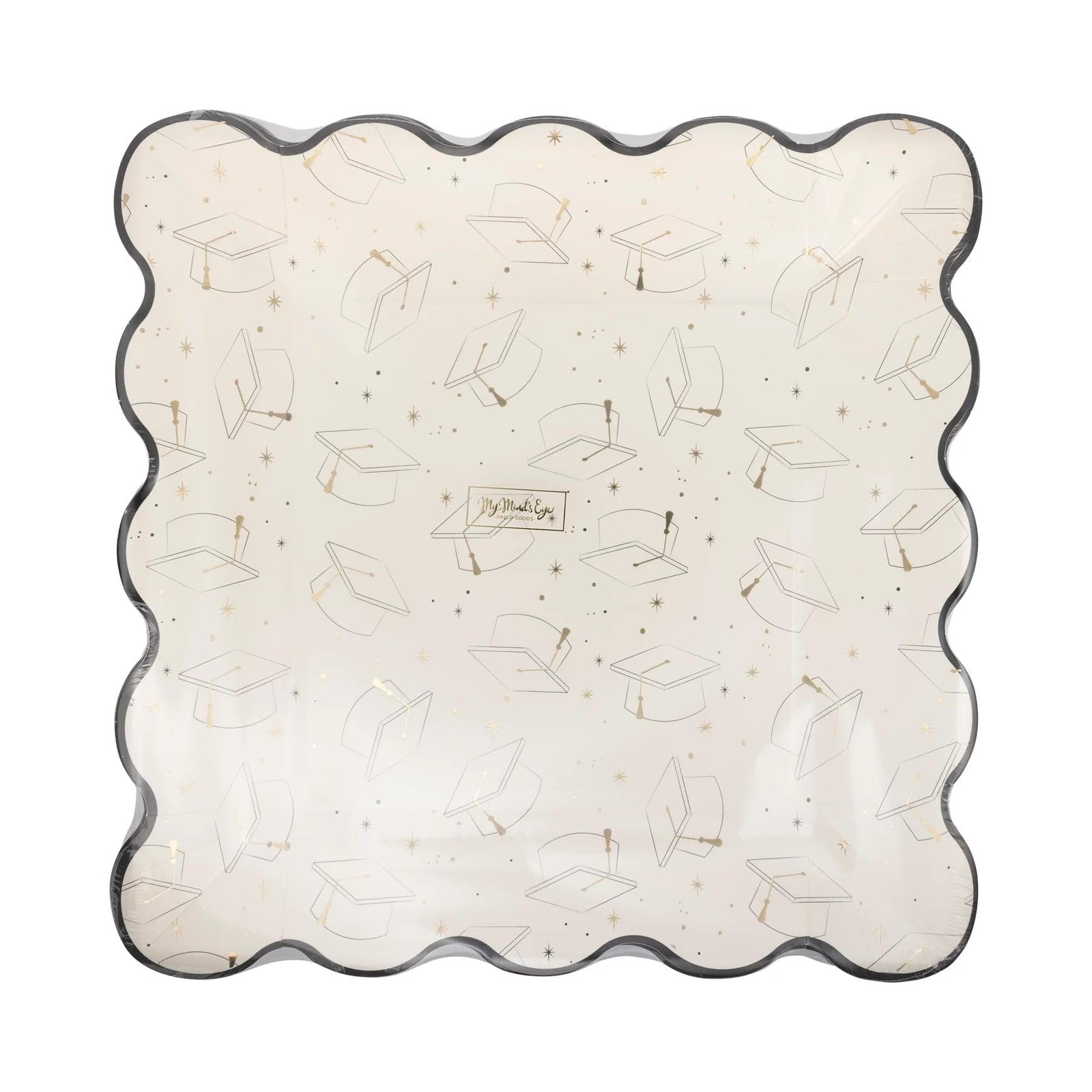 11" Graduation Cap Paper Plates 8ct - Stesha Party