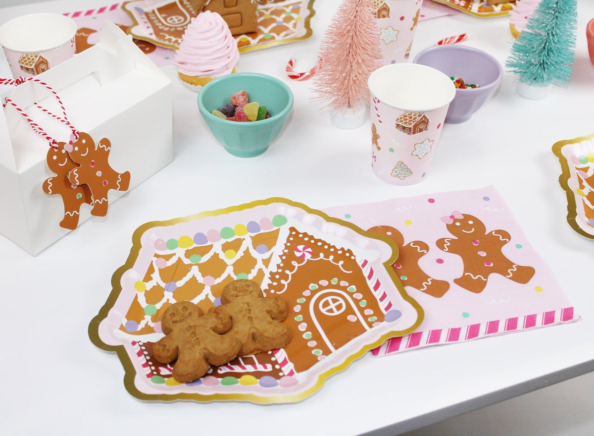 12 Gingerbread Christmas Gift Tags - Stesha Party