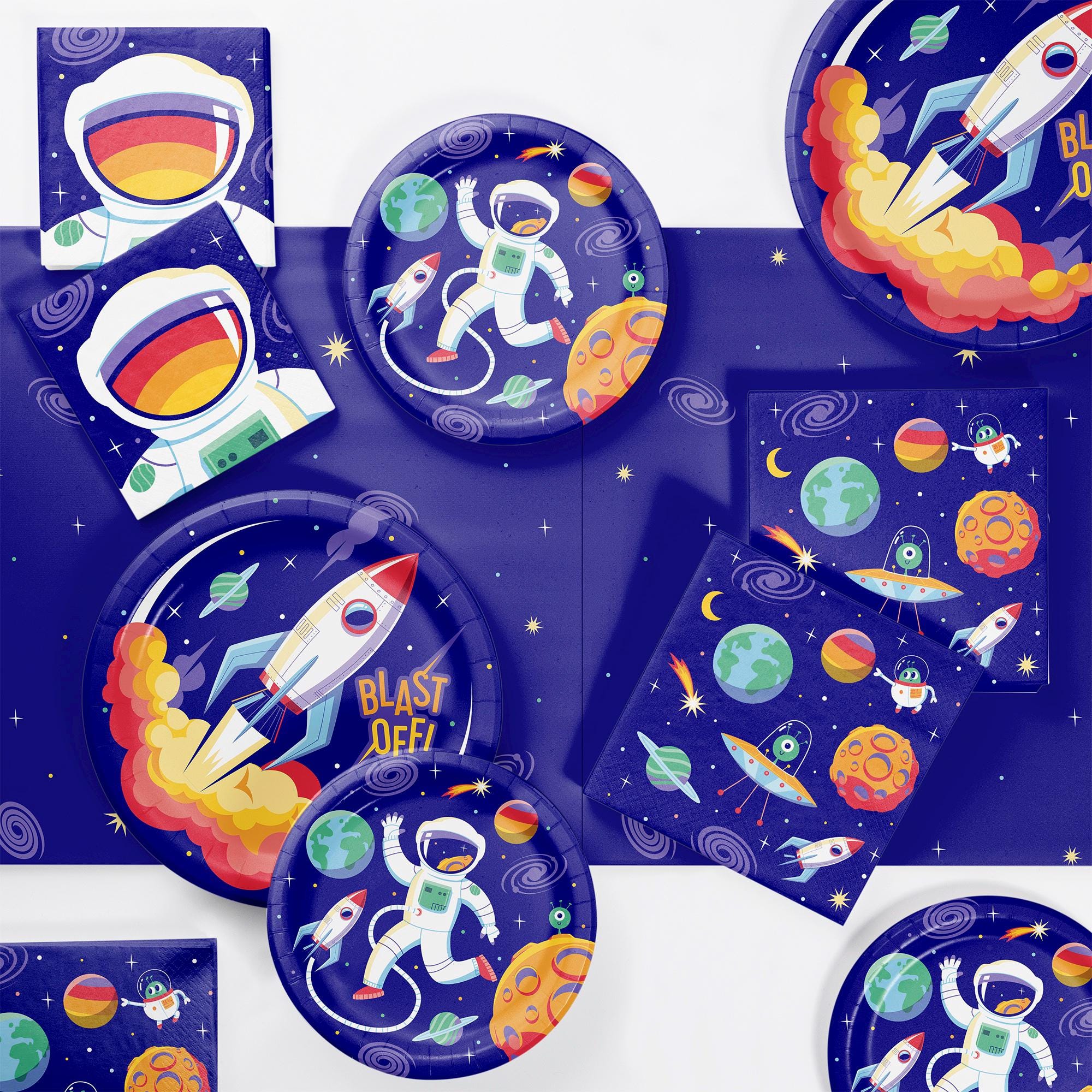 16ct Space Luncheon Napkins - Stesha Party