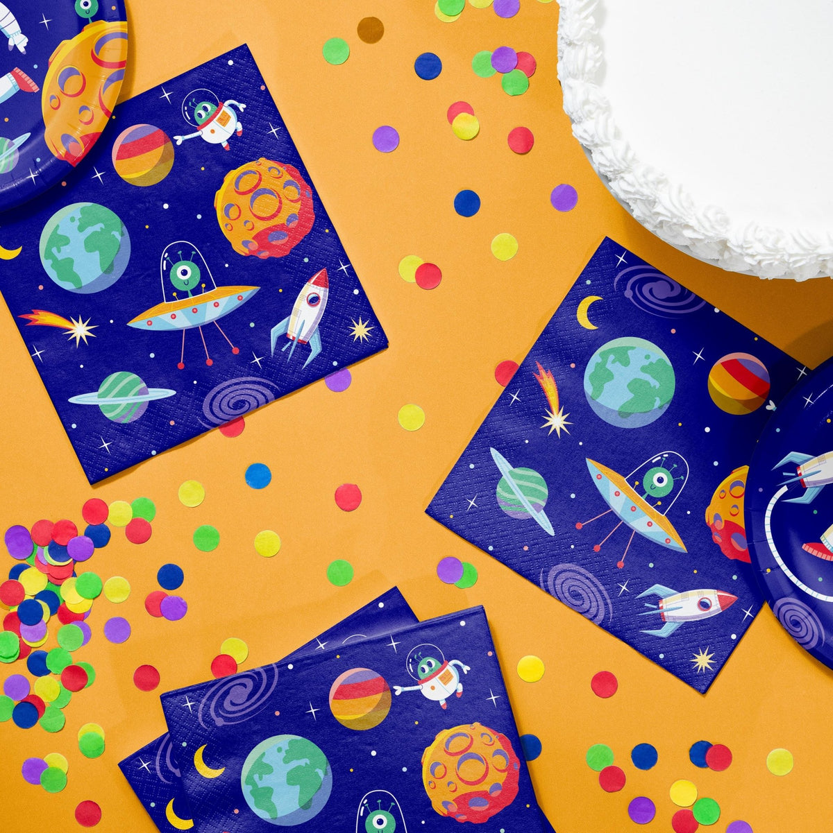 16ct Space Luncheon Napkins - Stesha Party