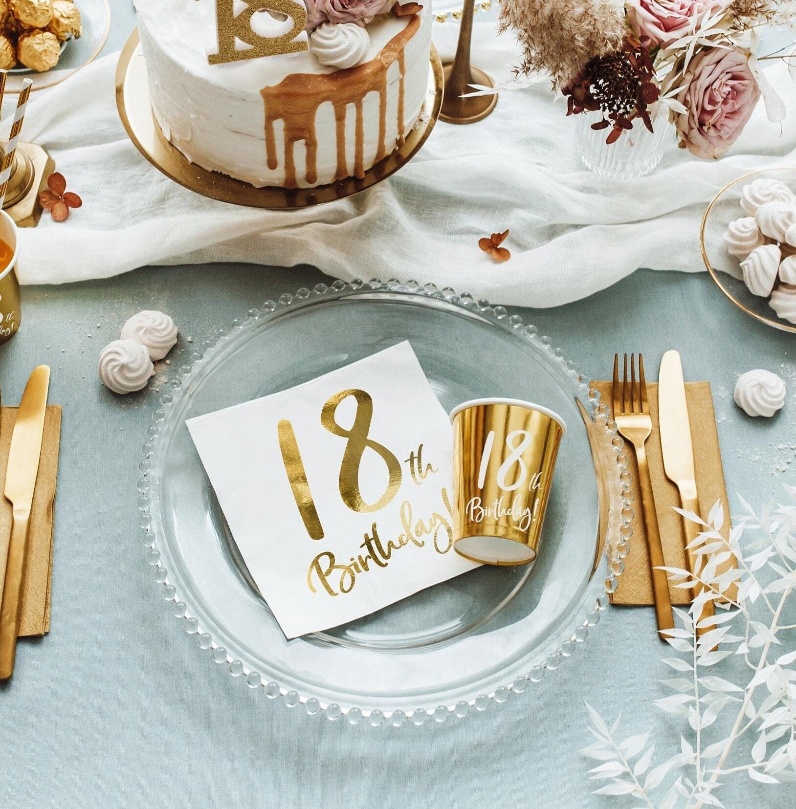 18th Birthday Napkins - Stesha Party