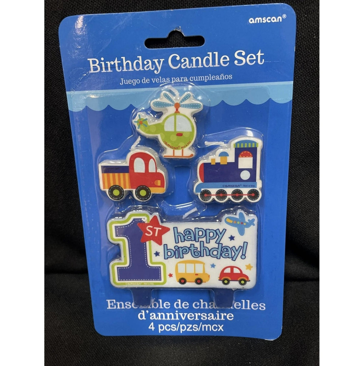 1st Birthday Candle Set 4pc - Stesha Party