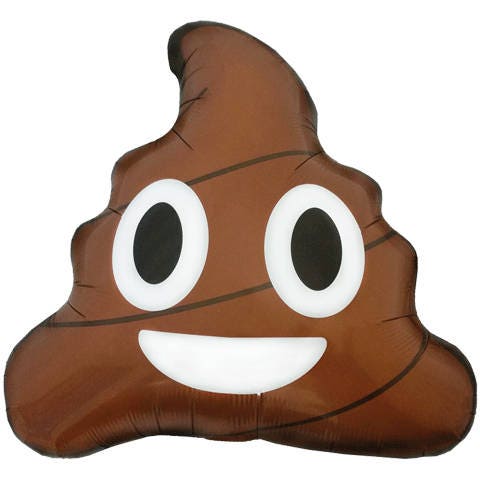 24" Emoji Poop Balloon - Stesha Party