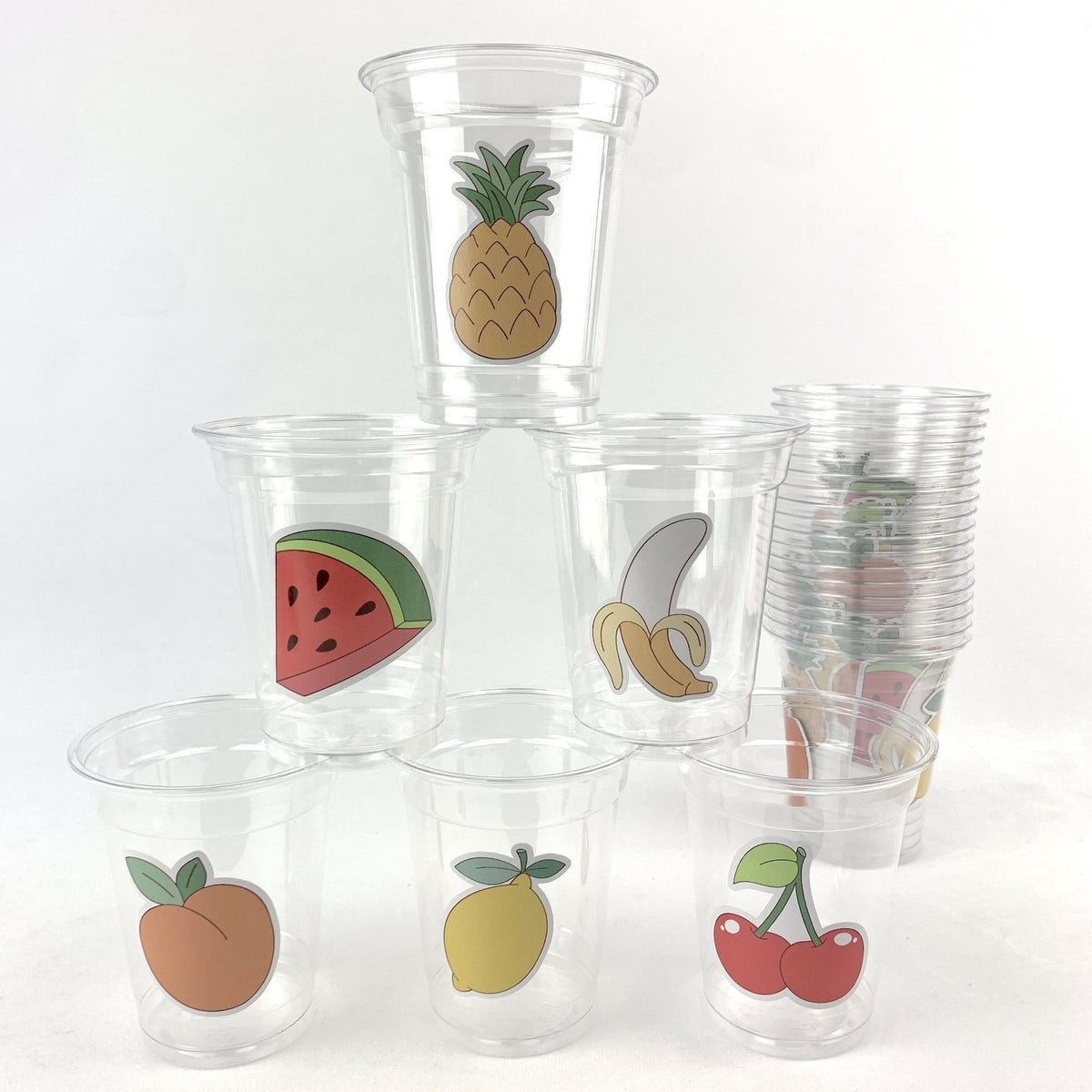 24ct Fruit Theme Party Cups 12oz - Stesha Party