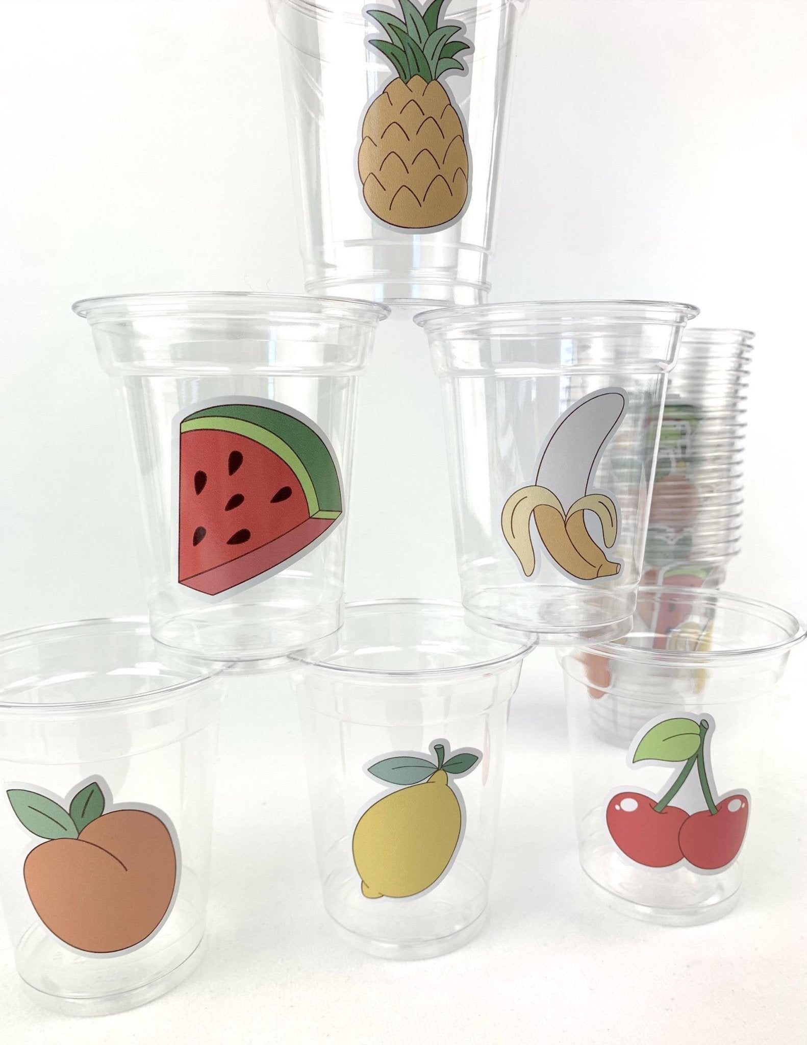24ct Fruit Theme Party Cups 12oz - Stesha Party