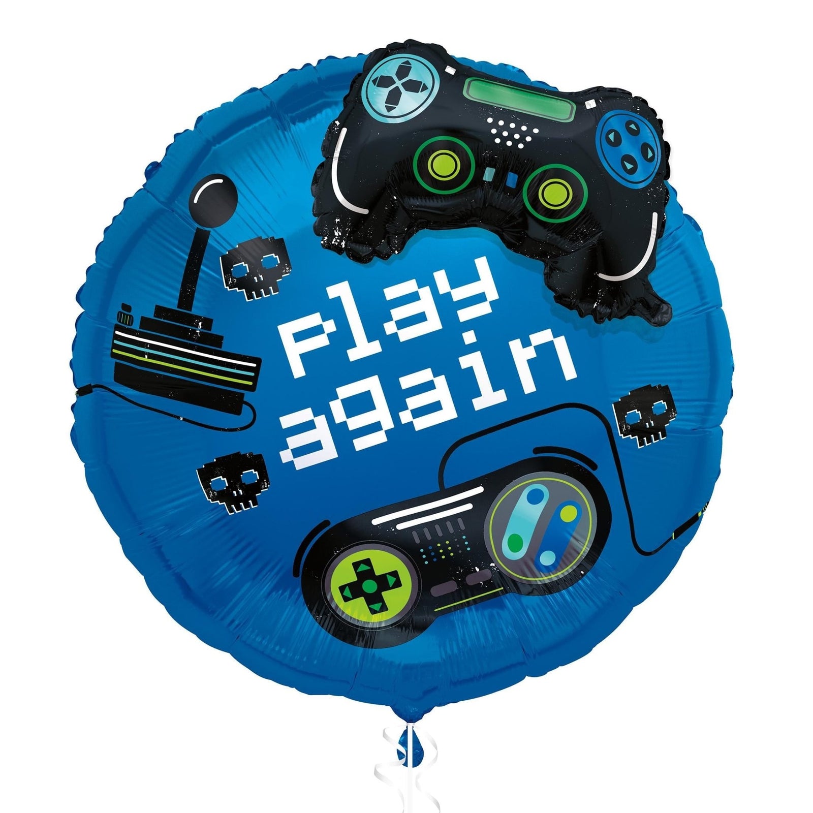 25" Play Again Video Game Balloon - Stesha Party