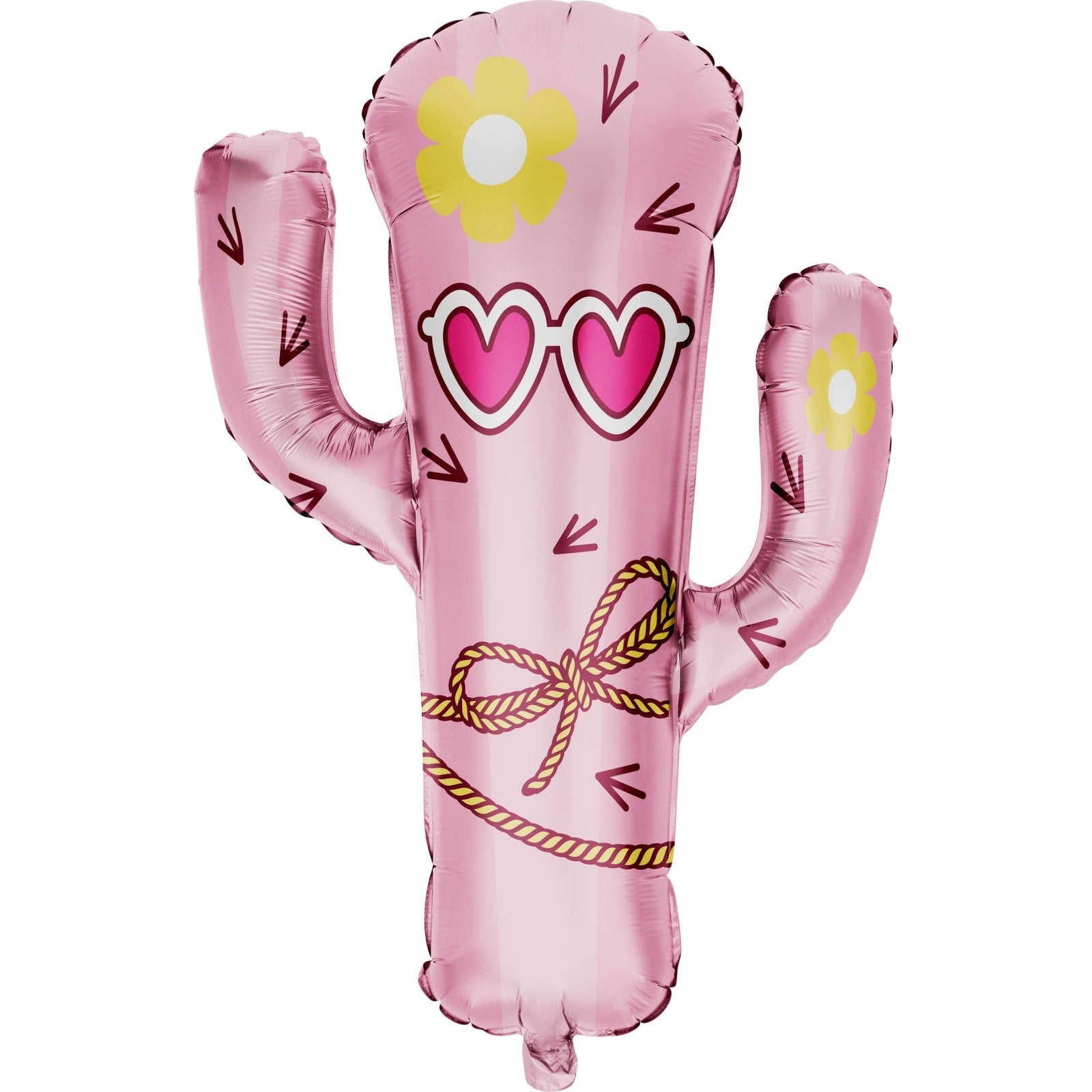 34" Pink Cactus Foil Balloon - Stesha Party