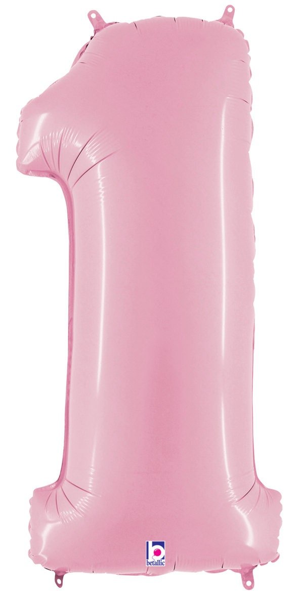 40" Jumbo Pink Number Balloons - Stesha Party
