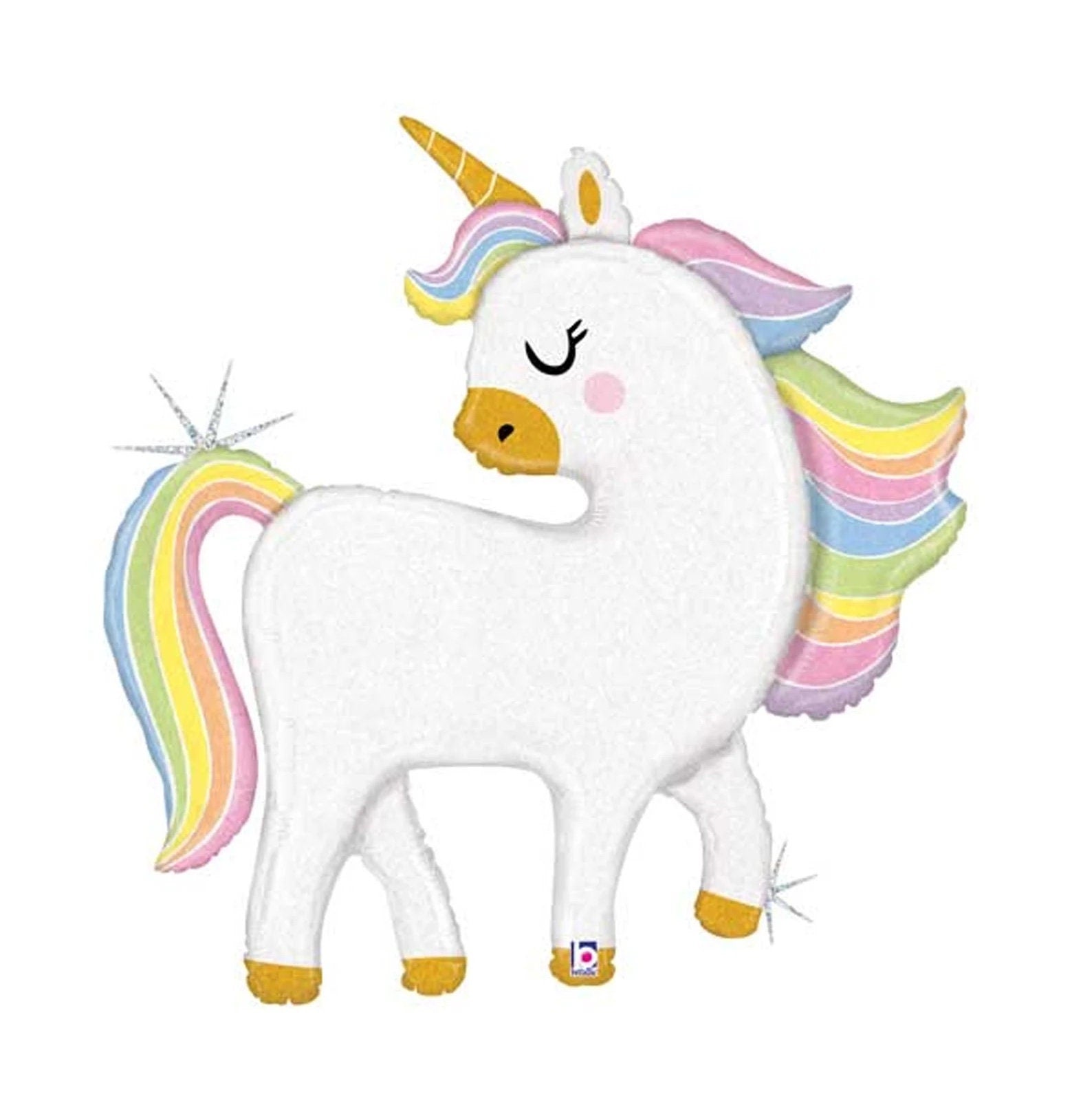48" Holographic Unicorn Balloon - Stesha Party