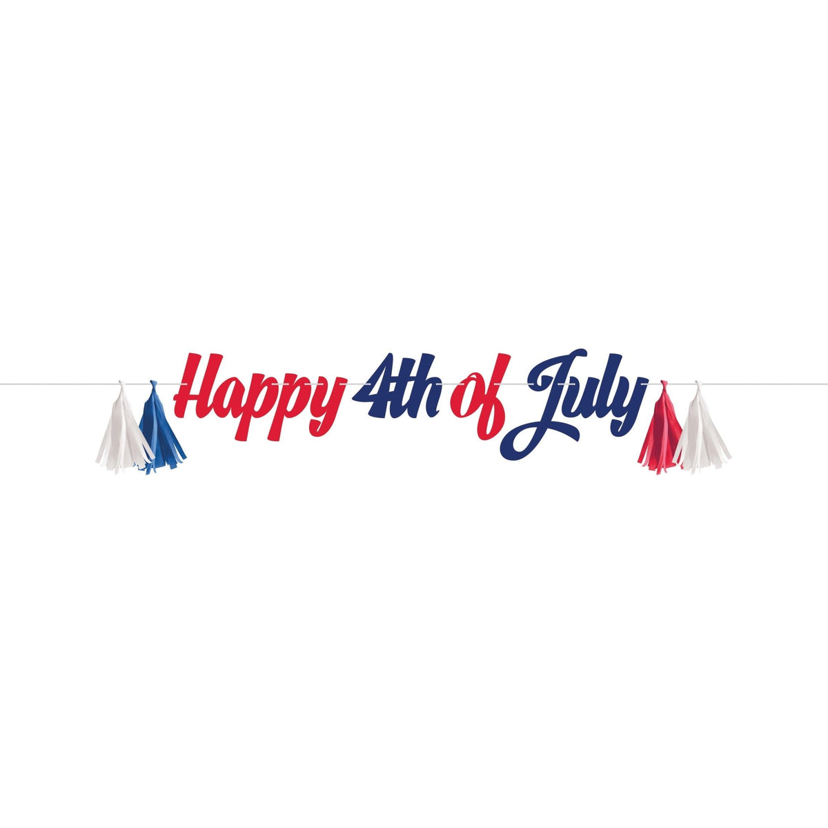 4th of July Party Banner 5ft - Stesha Party