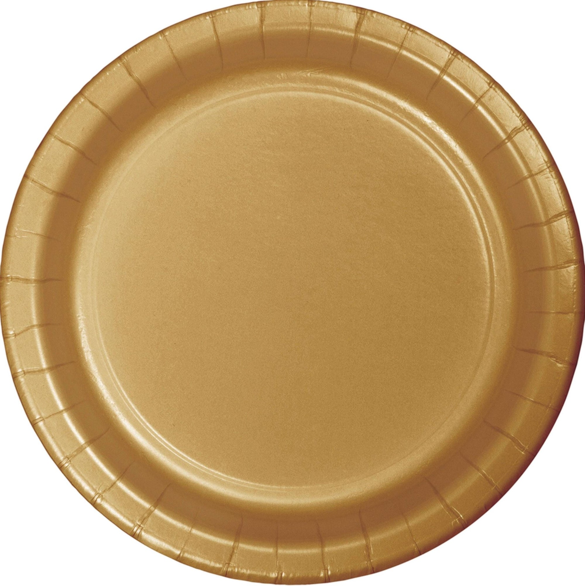 7" Gold Dessert Plates - Stesha Party