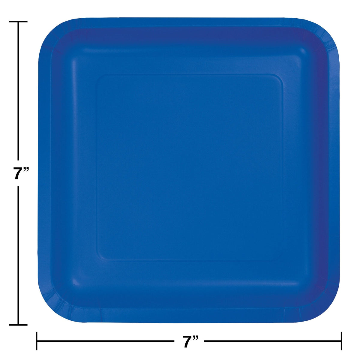 7" Royal Blue Plates - Stesha Party