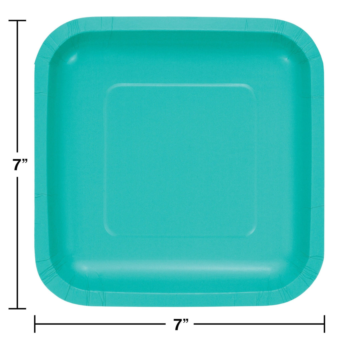 7" Teal Paper Cake Plates - Stesha Party