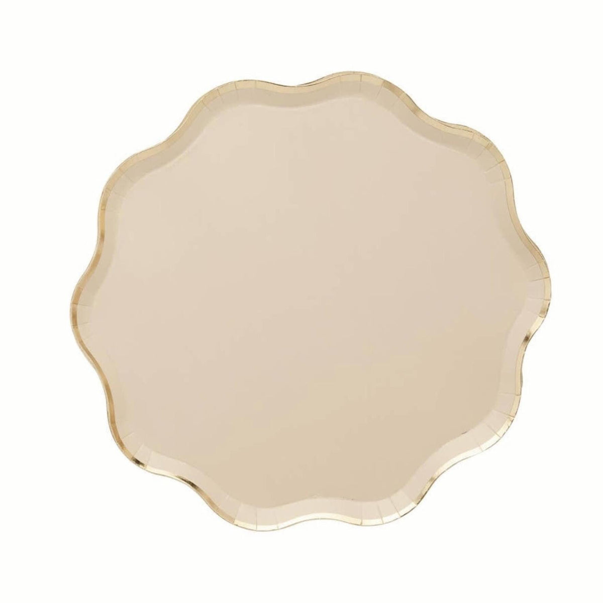 8ct Champagne Paper Plates 9.25” - Stesha Party
