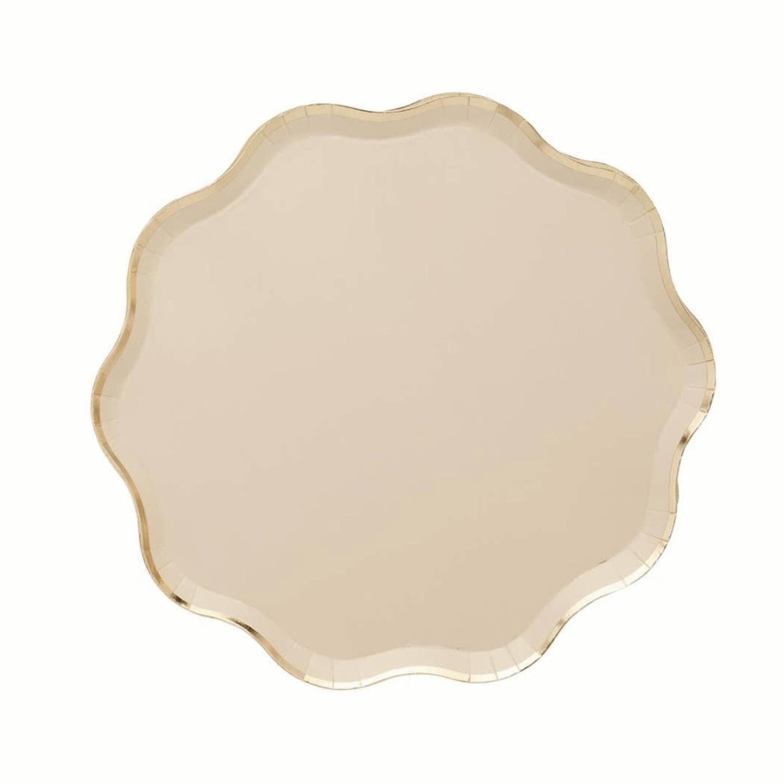8ct Champagne Paper Plates 9.25” - Stesha Party