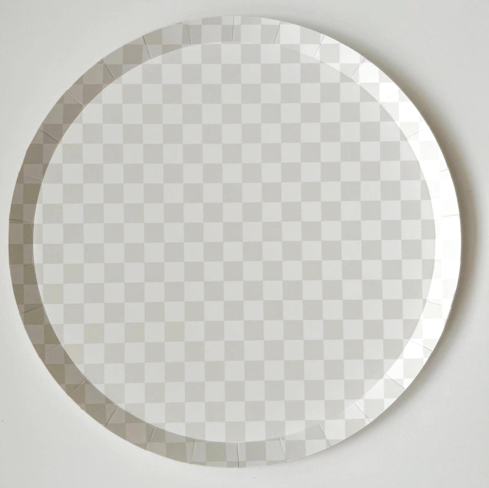 8ct Gray Checkered Dinner Plates 10.25" - Stesha Party