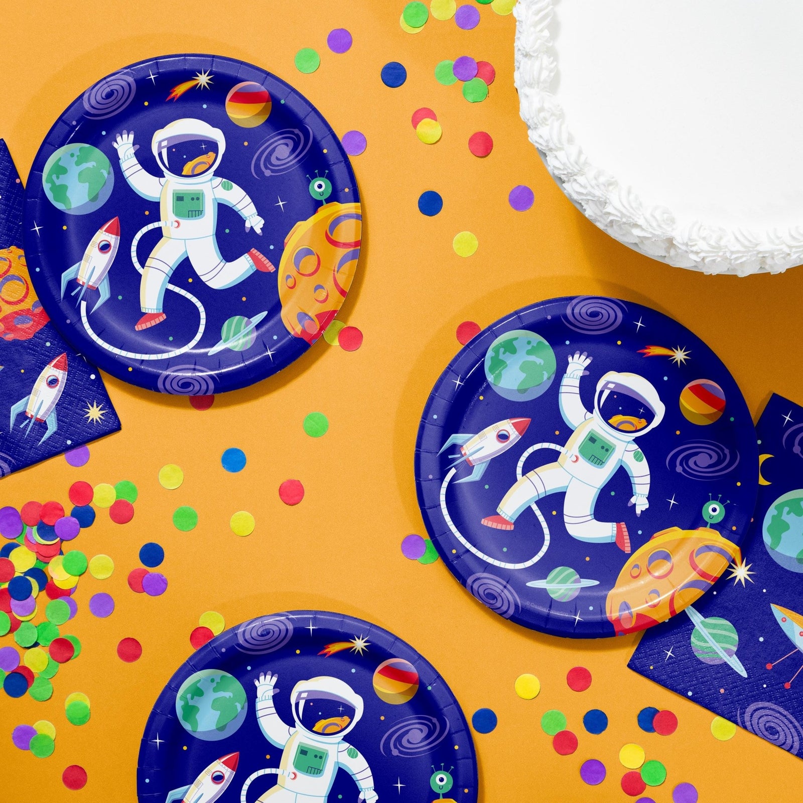 8ct Outer Space Party Dessert Plates - Stesha Party