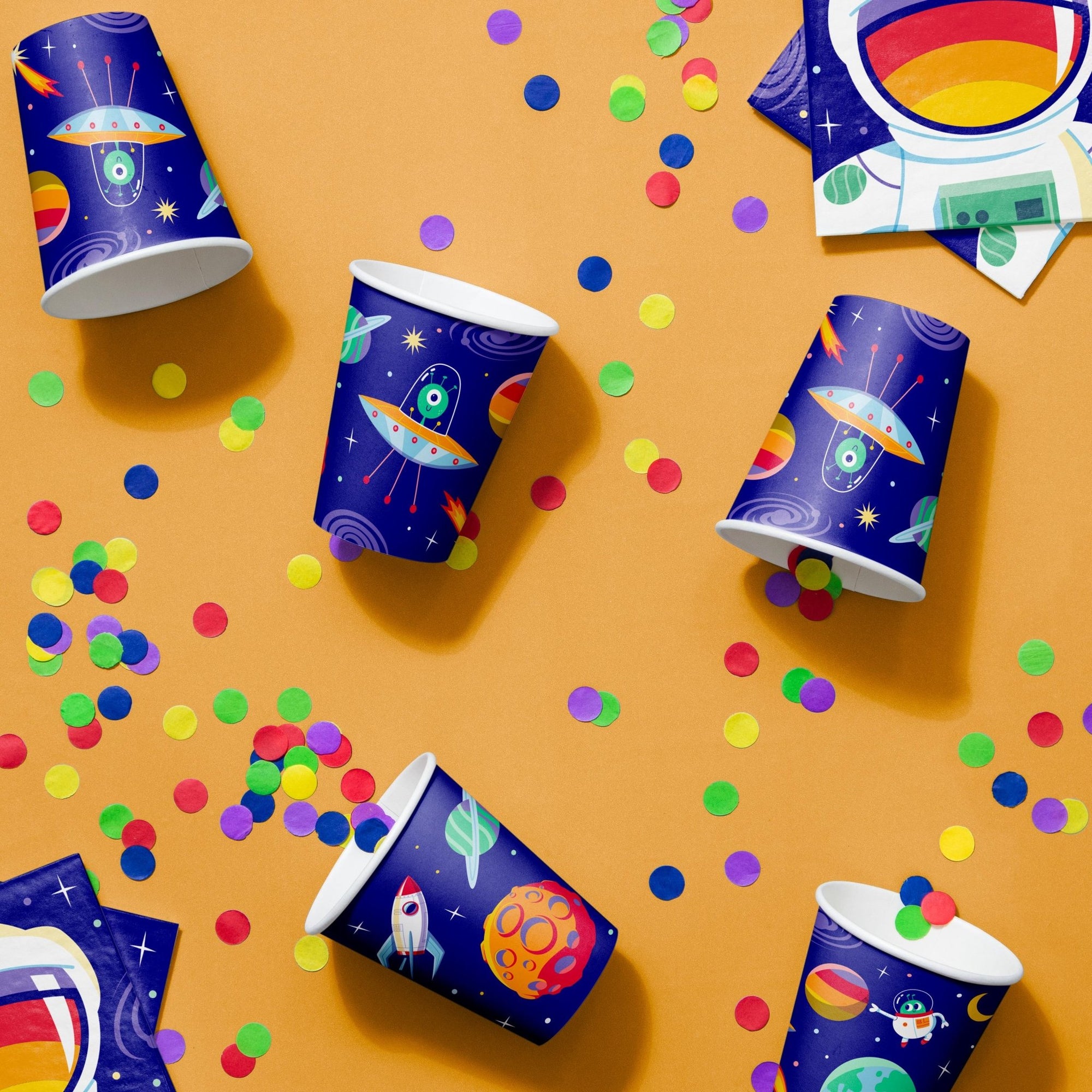 8ct Space Party Cups 9oz - Stesha Party
