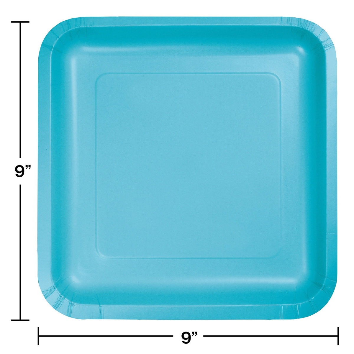 9" Bermuda Blue Plates - Stesha Party