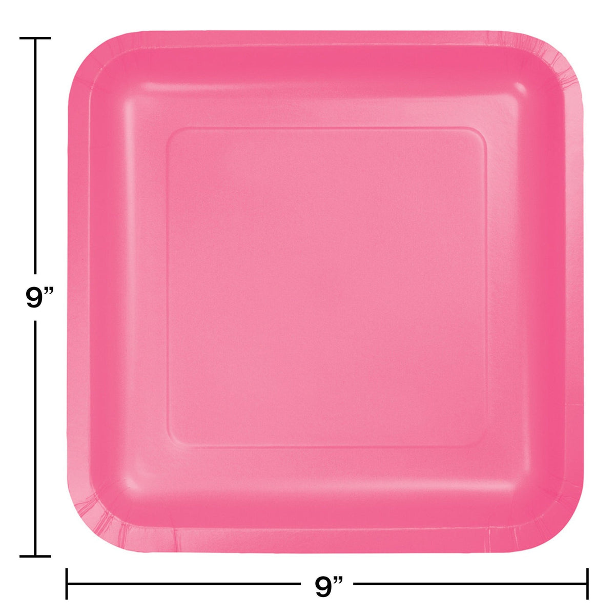 9" Candy Pink Plates - Stesha Party