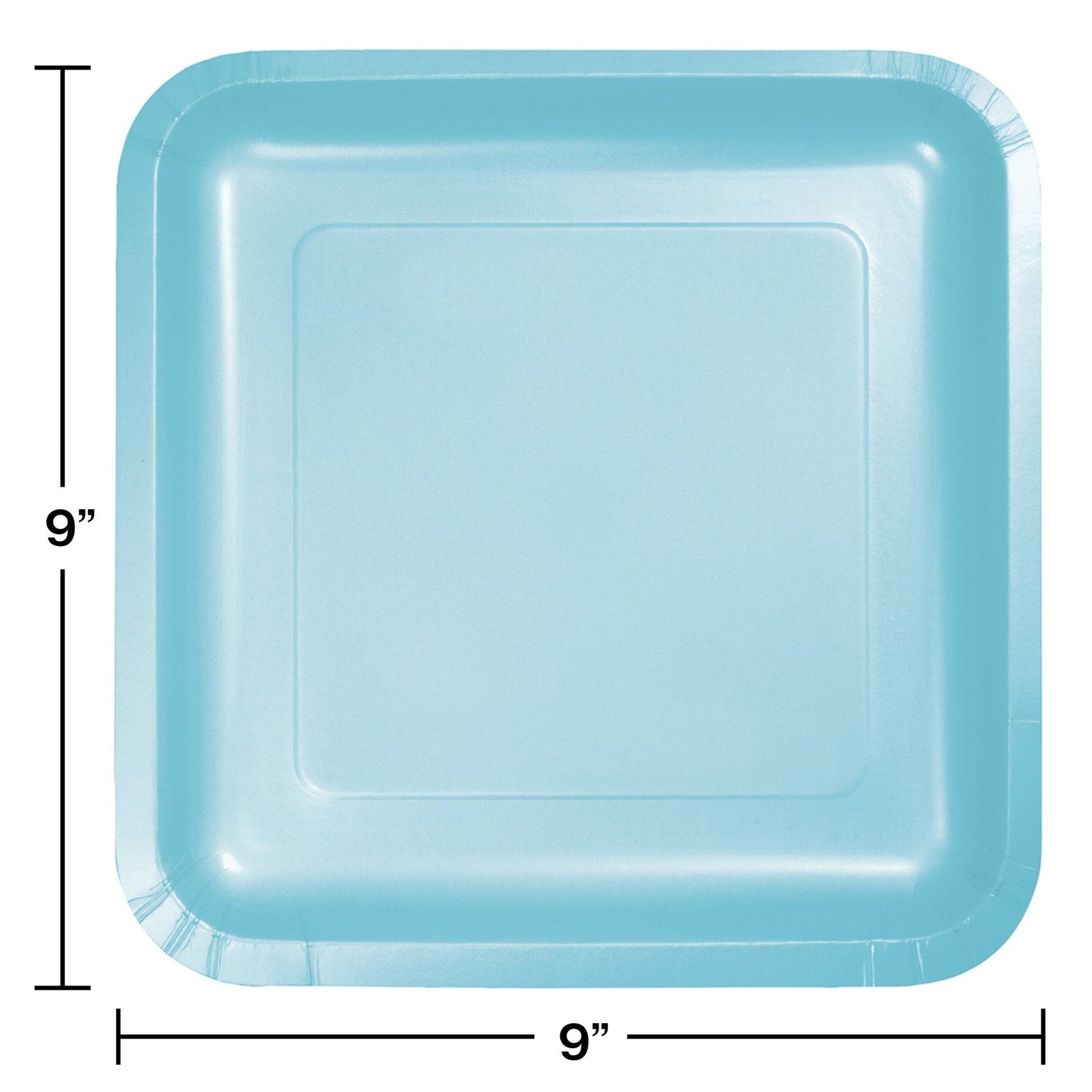 9" Pastel Blue Plates - Stesha Party