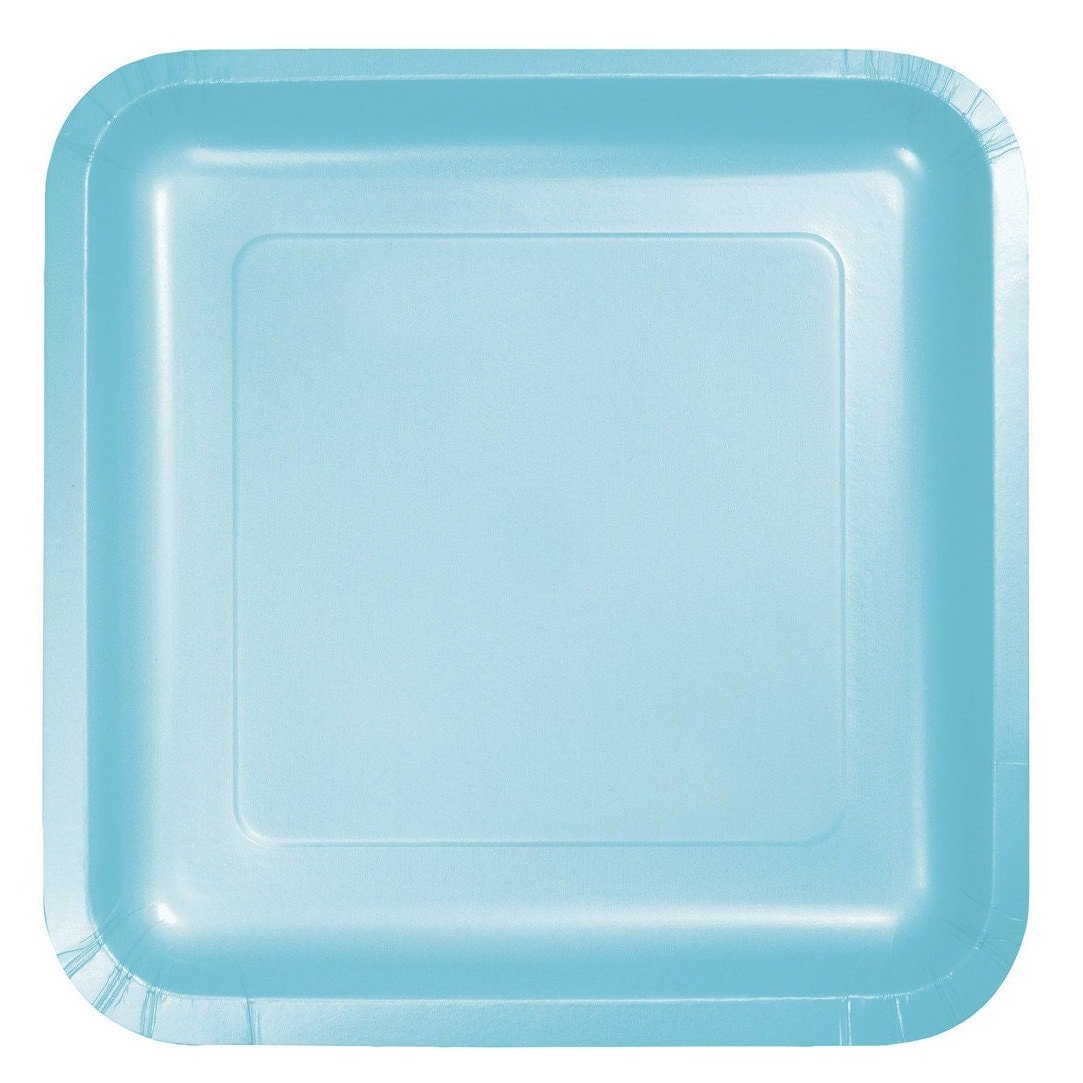 9" Pastel Blue Plates - Stesha Party