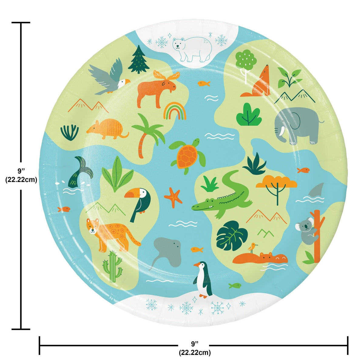 Adventure Party 9" Plates - Stesha Party